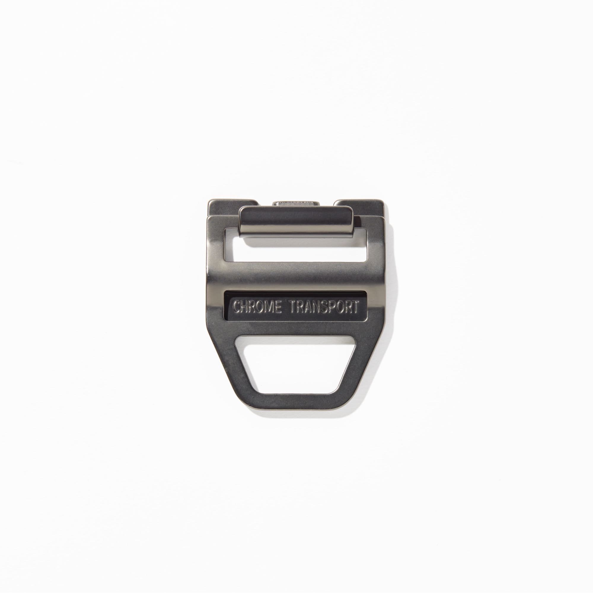 Medium slider buckle in grey #color_gunmetal