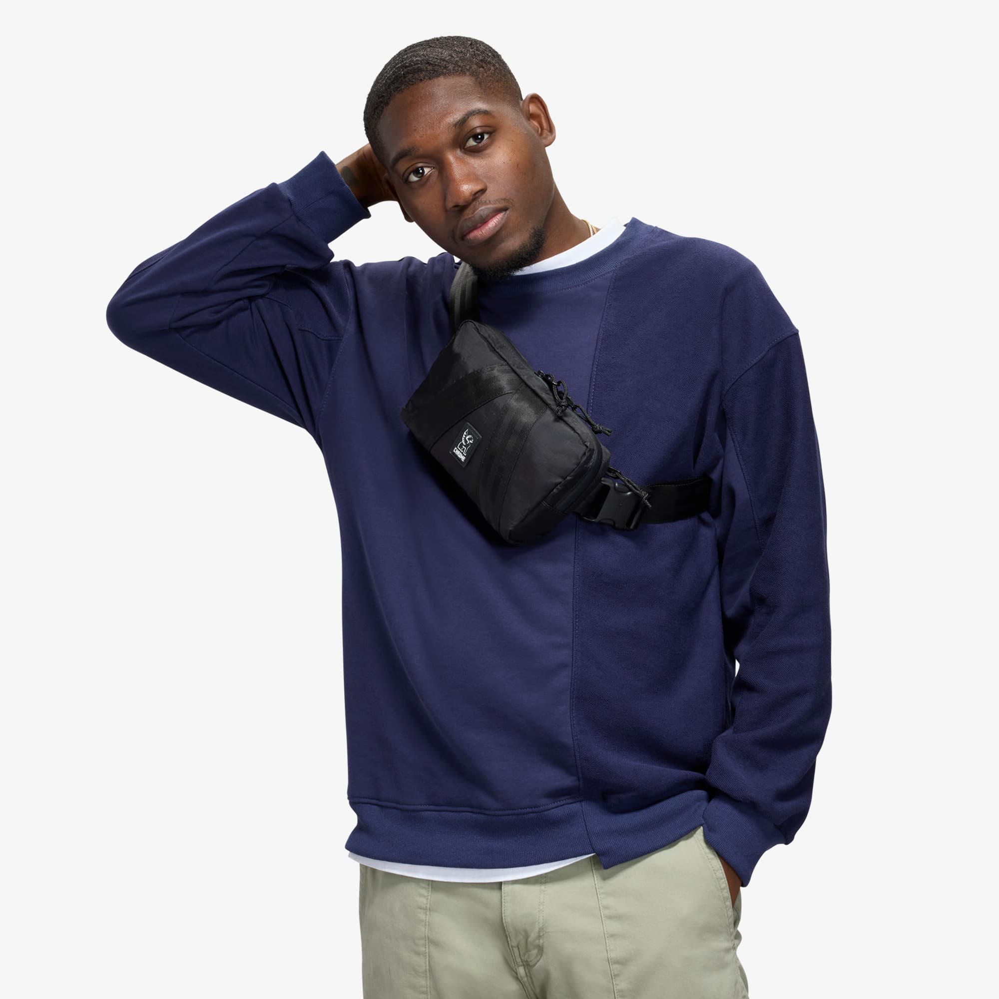 Mini Tensile Sling worn by a man on his front