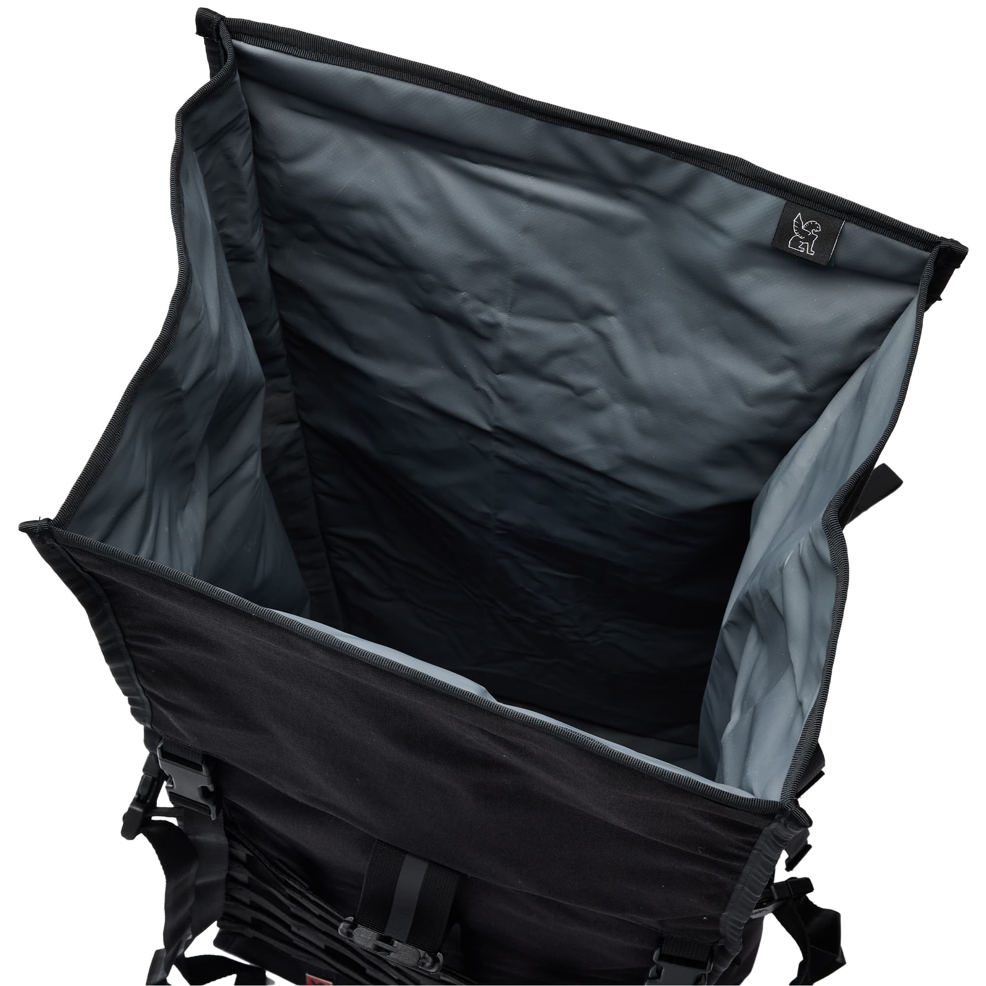 The heavy duty tarp liner of the Barrage Pro 80L Pack