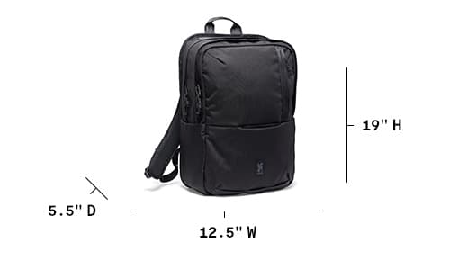Dimensions of the Hawes Backpack 26L