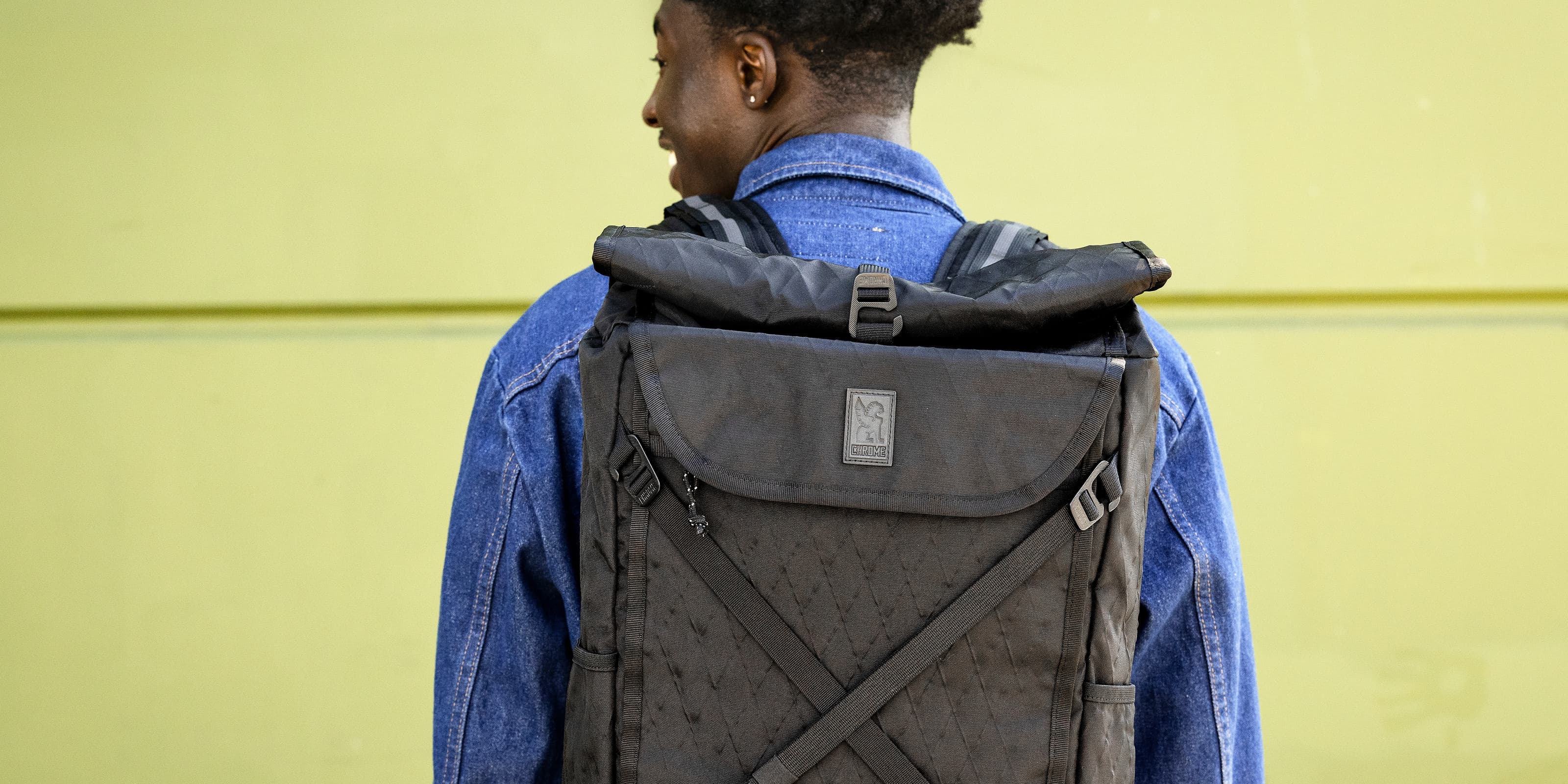 Bravo Backpack being worn by a man desktop size image