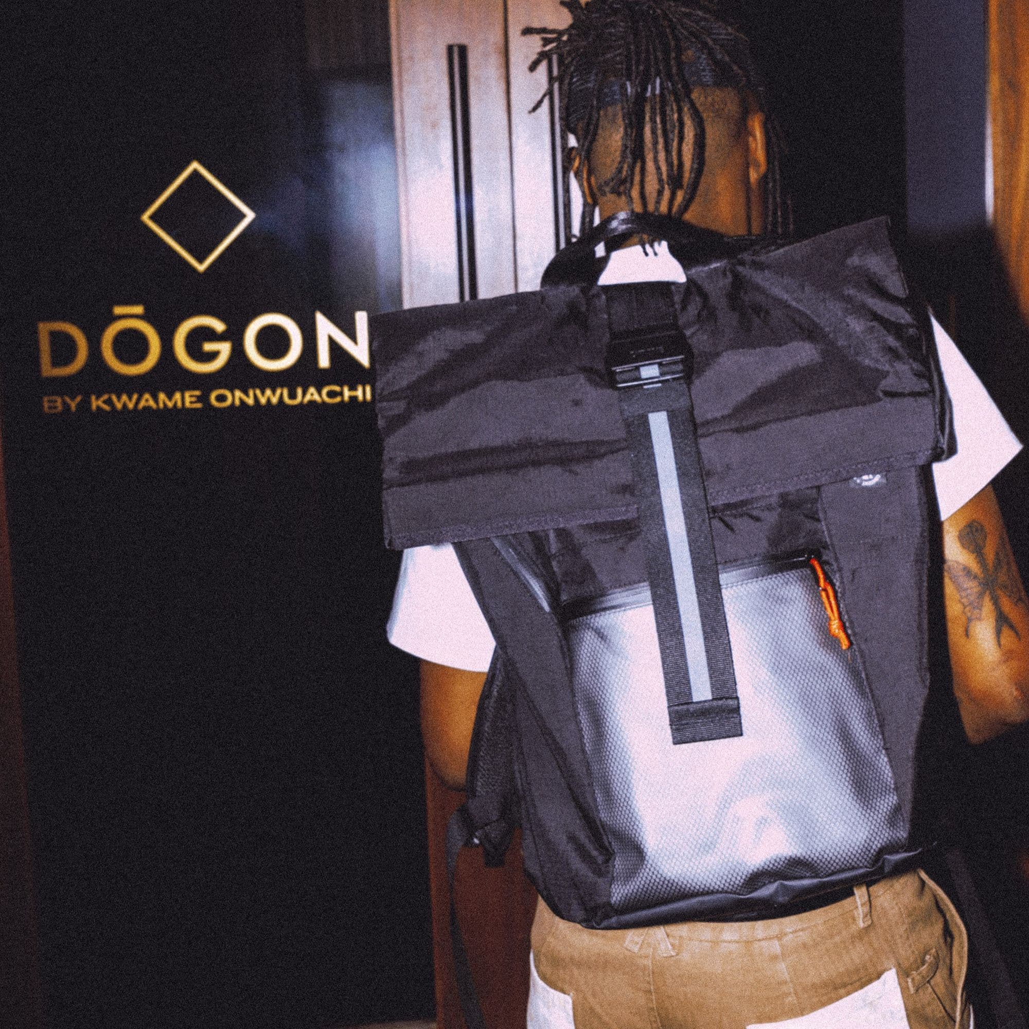 The chef at Dogon wearing the Chrome x Tilit 29L Chef Pack