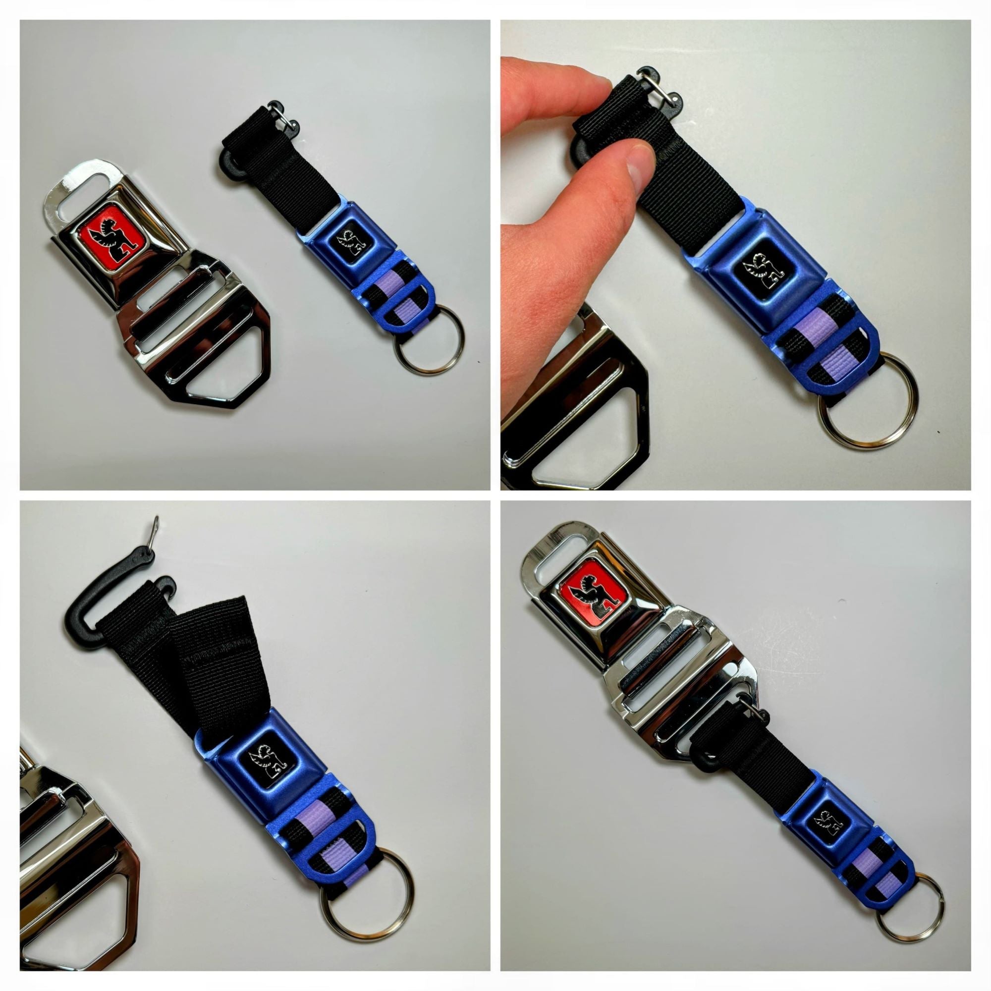 How to use the mini buckle keychain