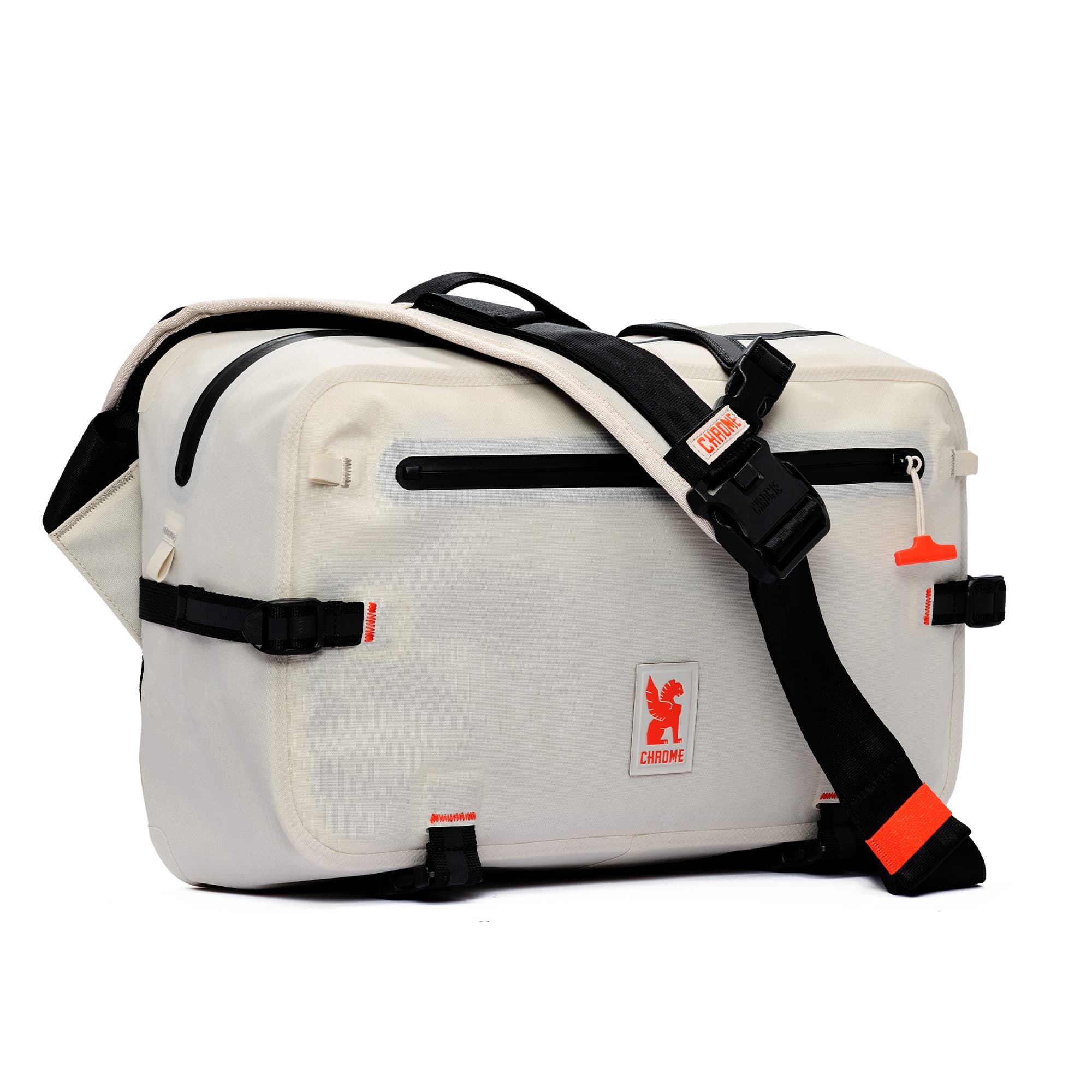 Kadet Max in off white with orange accents #color_future white