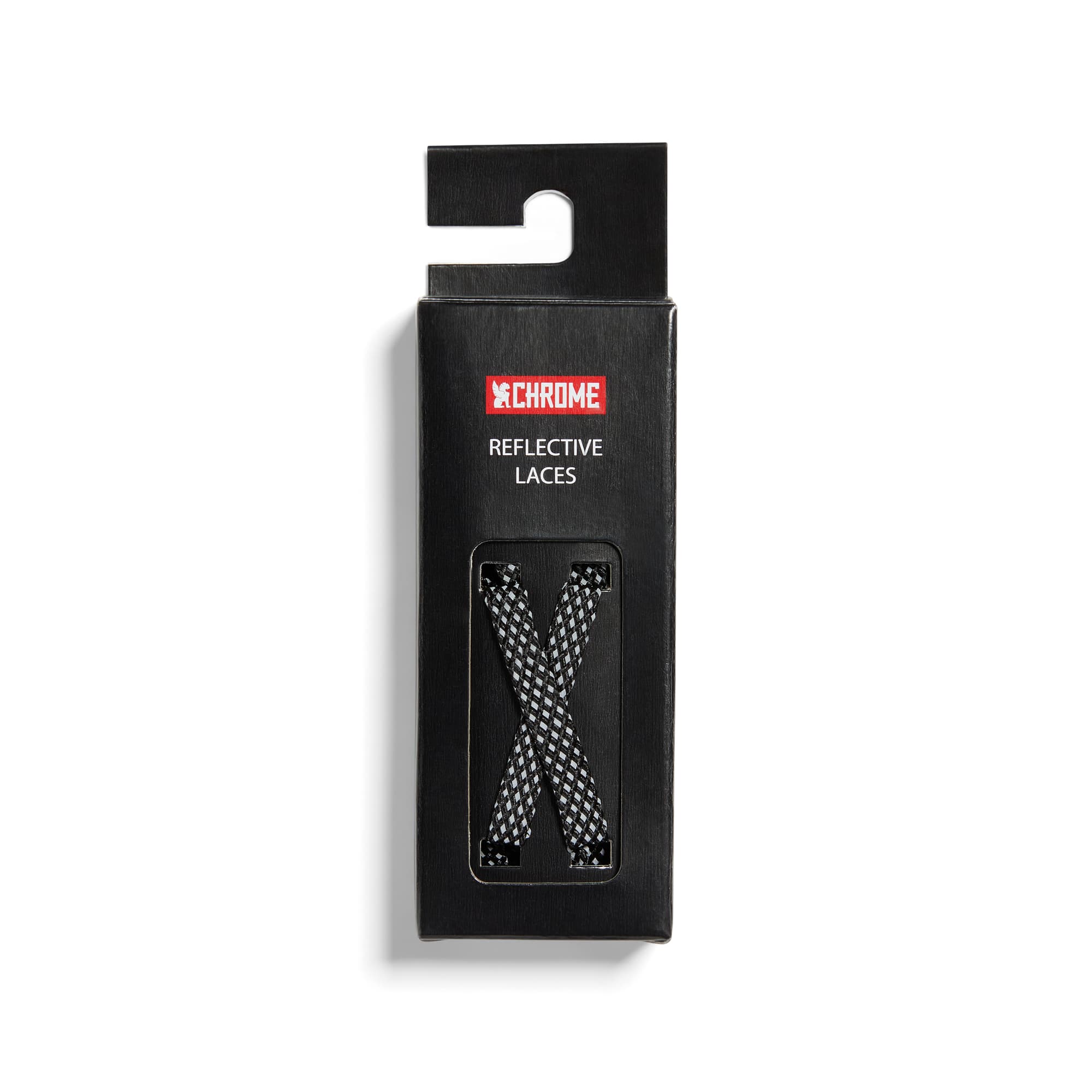 Reflective Flat Shoe Laces in black #color_black reflective