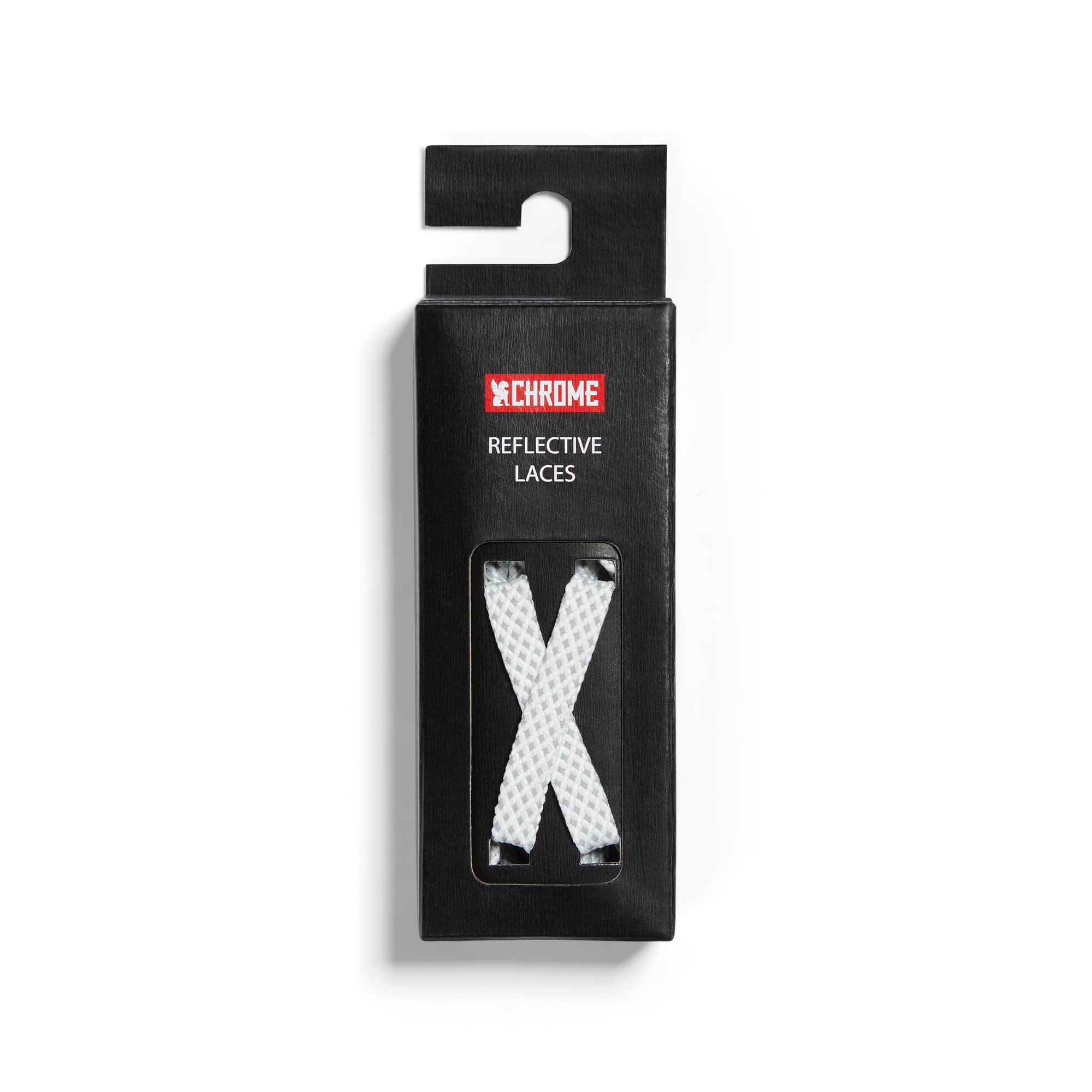 Reflective Flat Shoe Laces in white #color_white reflective