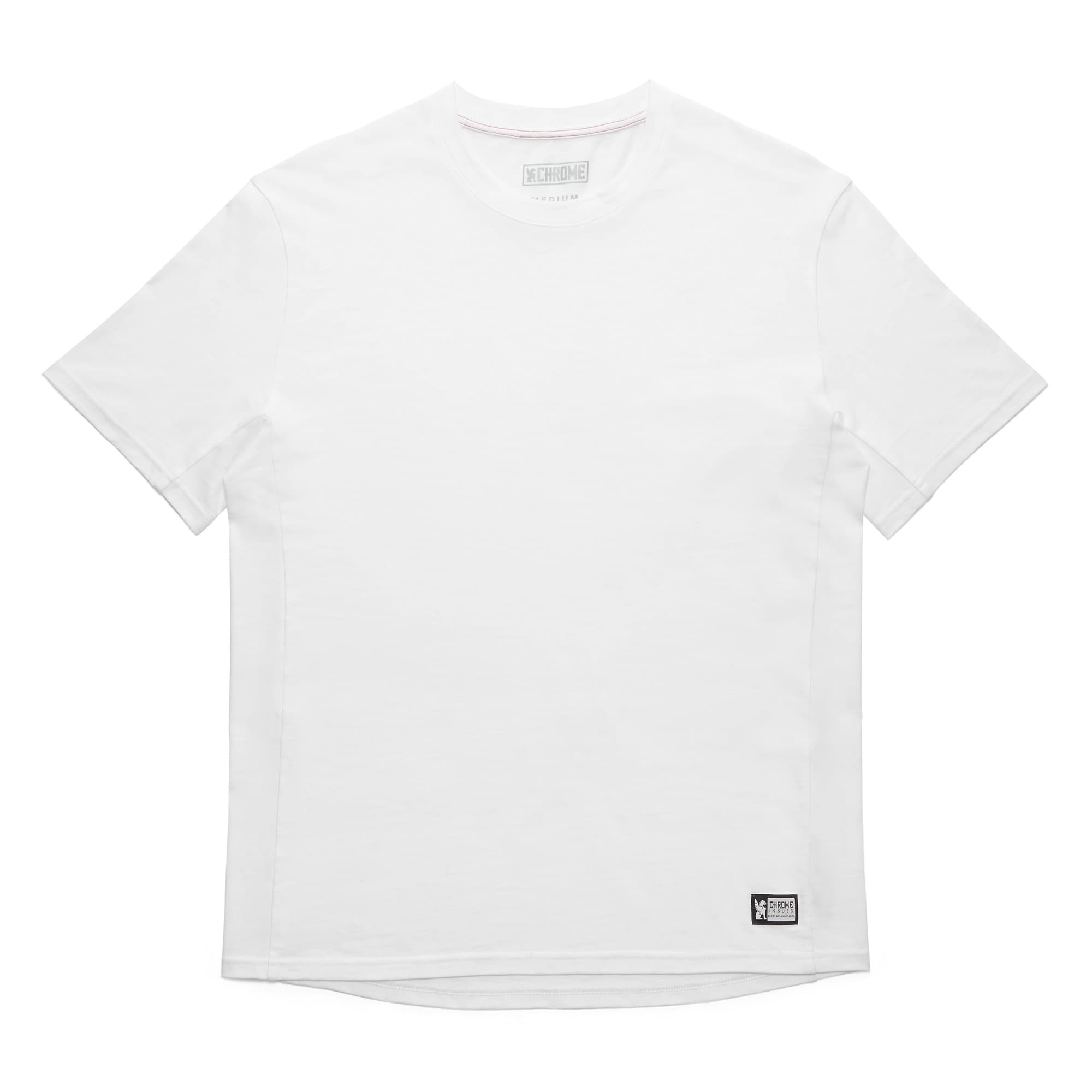 Men's Chrome basics T-shirt short sleeve in white #color_white