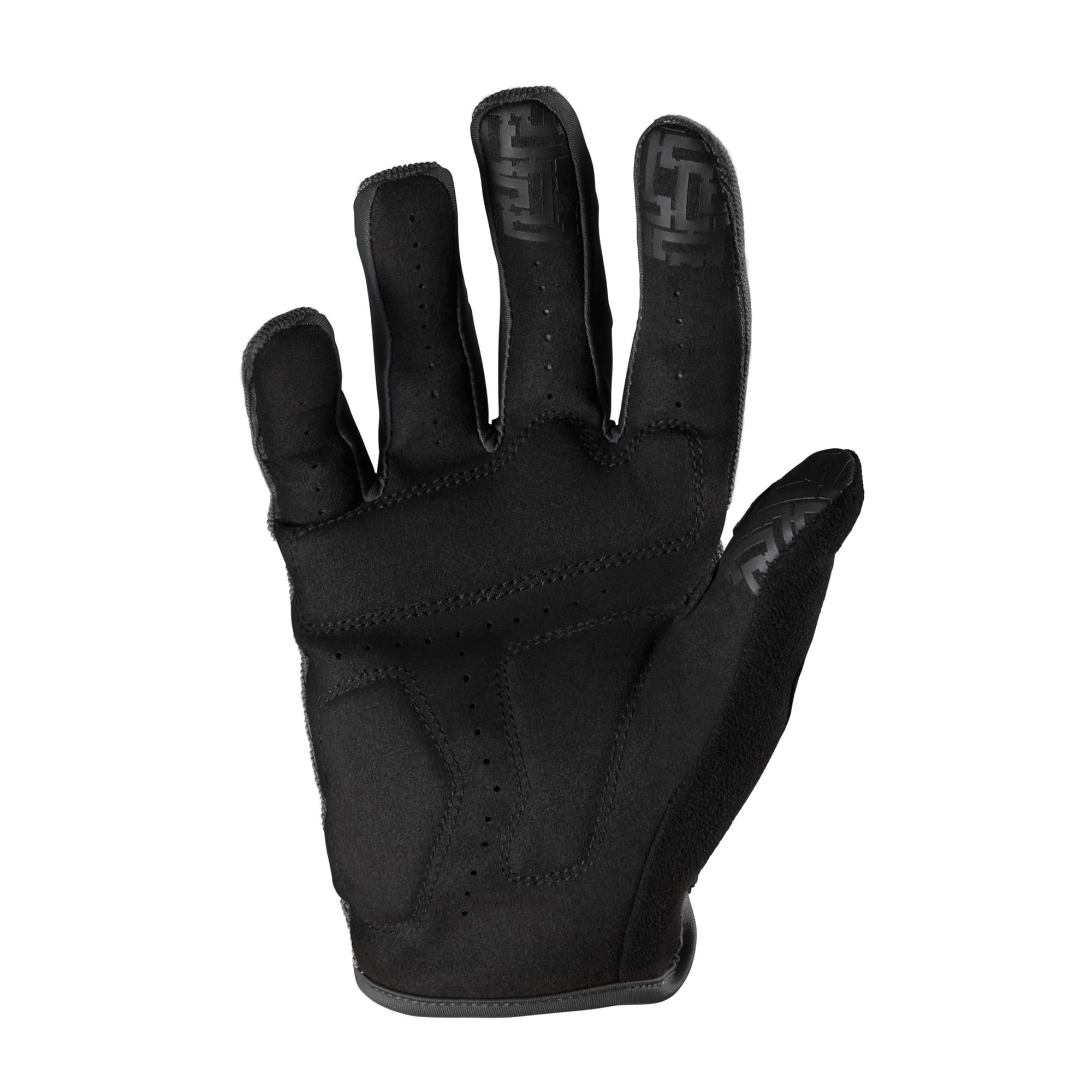 Chrome Cycling Gloves in black palm view #color_black