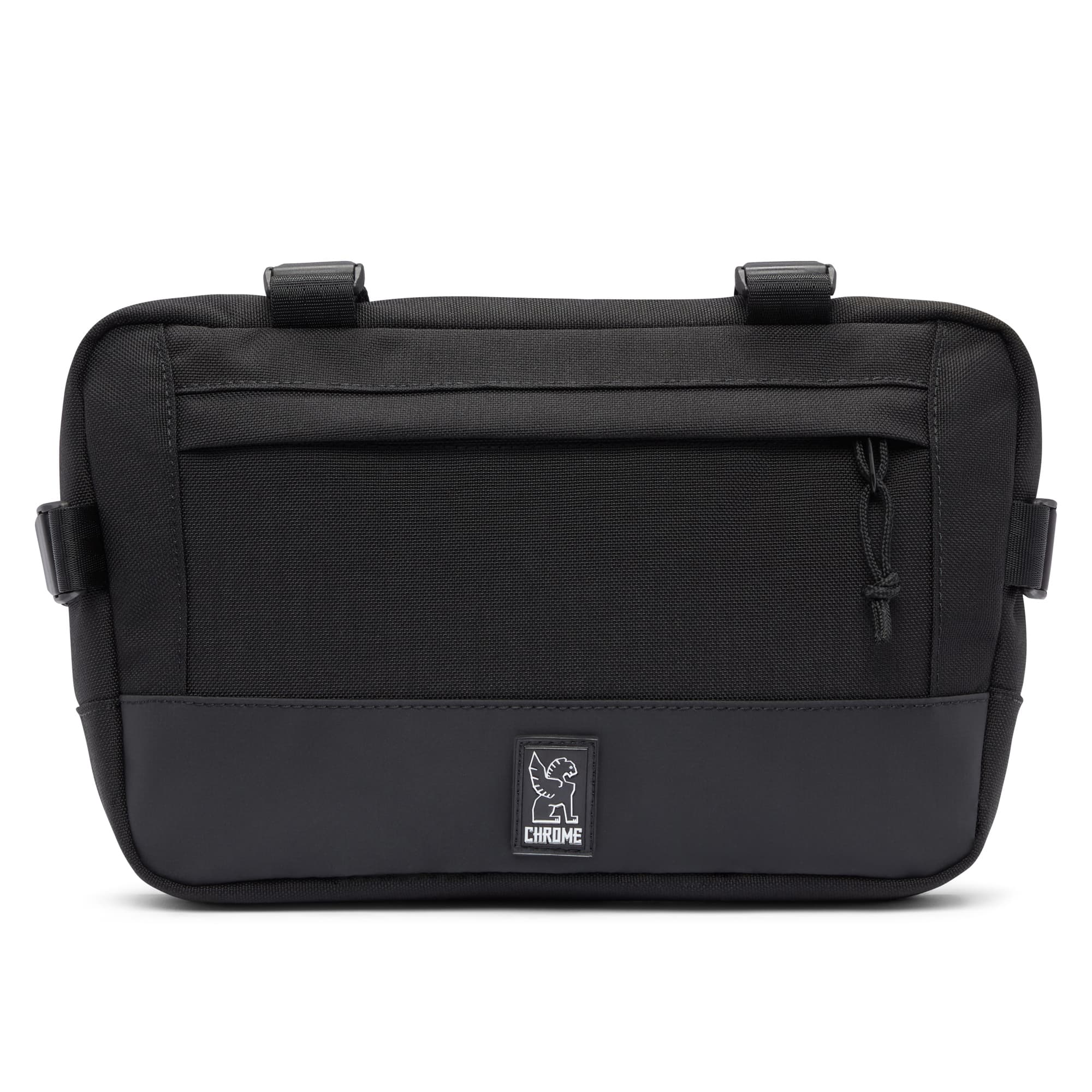 Medium size frame bag & sling in black full front view #color_black