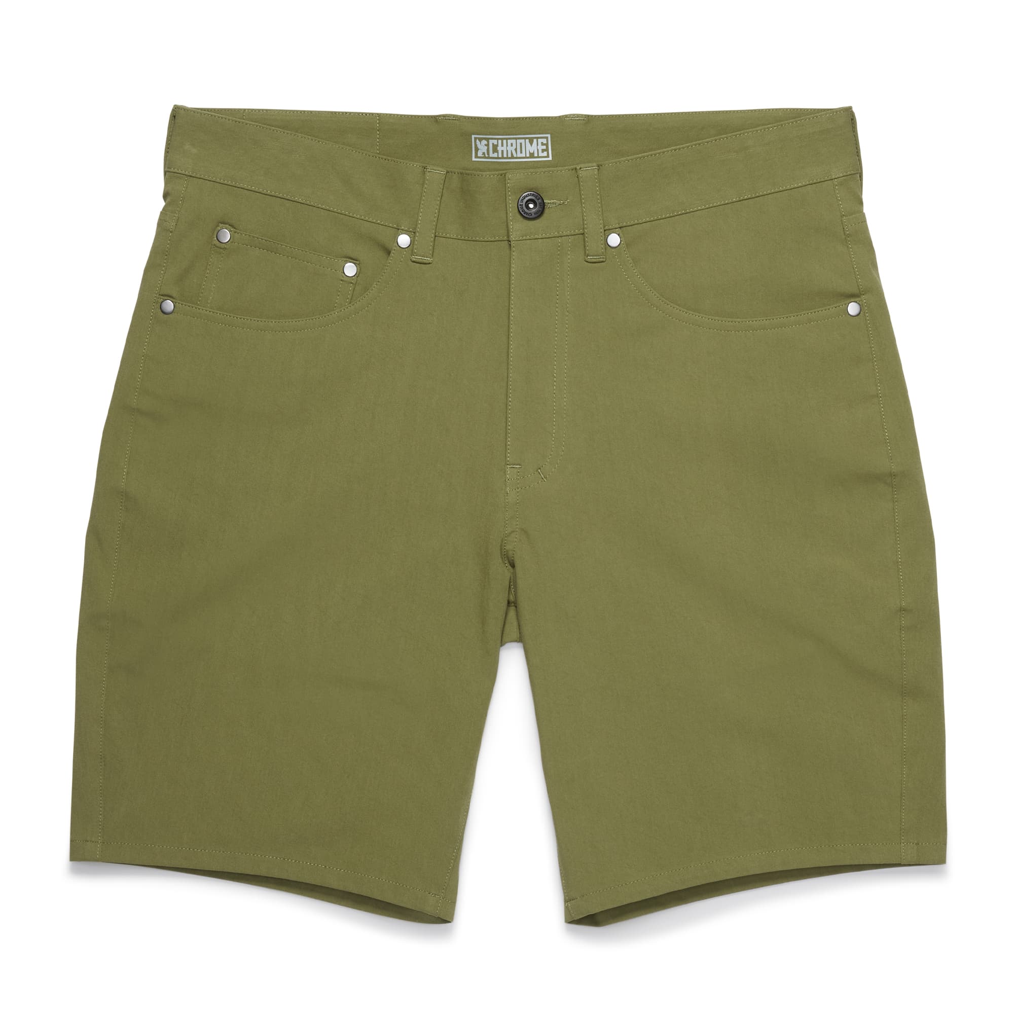 Men's Madrona tech 5-pocket short in green #color_olive branch