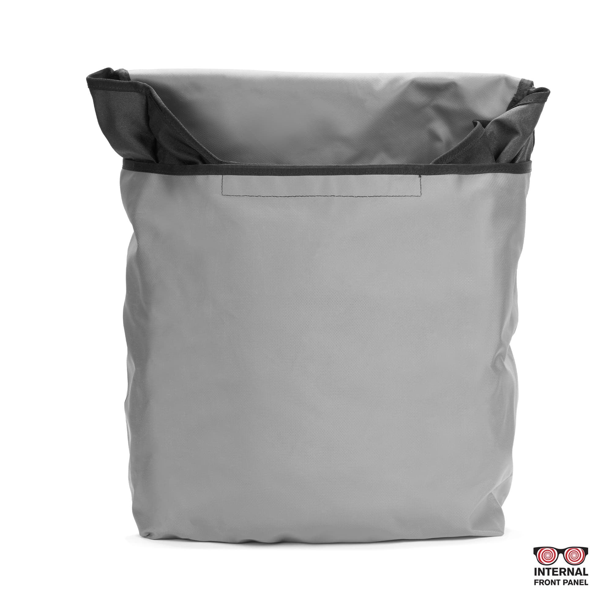 Warsaw medium size flap backpack in black inside out