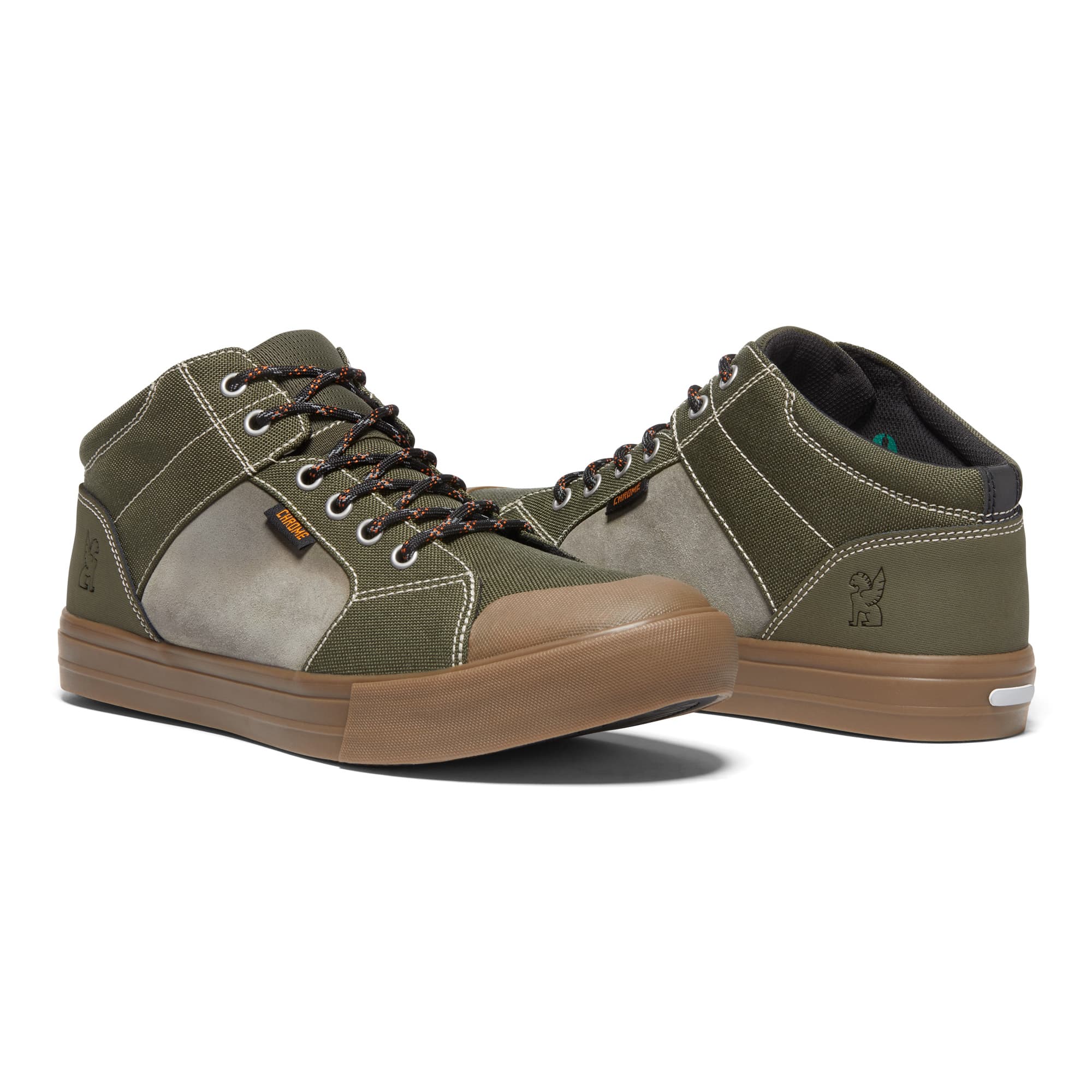Southside high top sneaker in green side view #color_olive forest