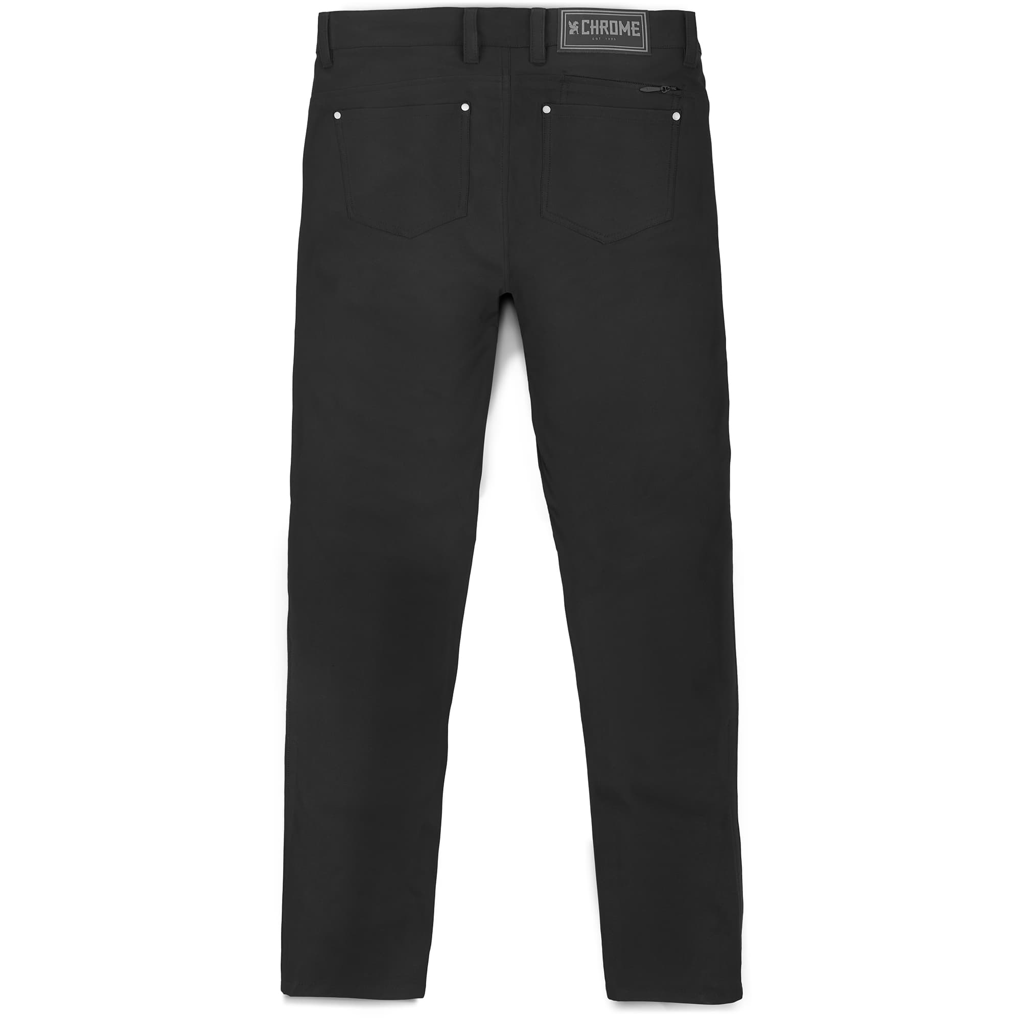 Women's 5 pocket pant in black back view