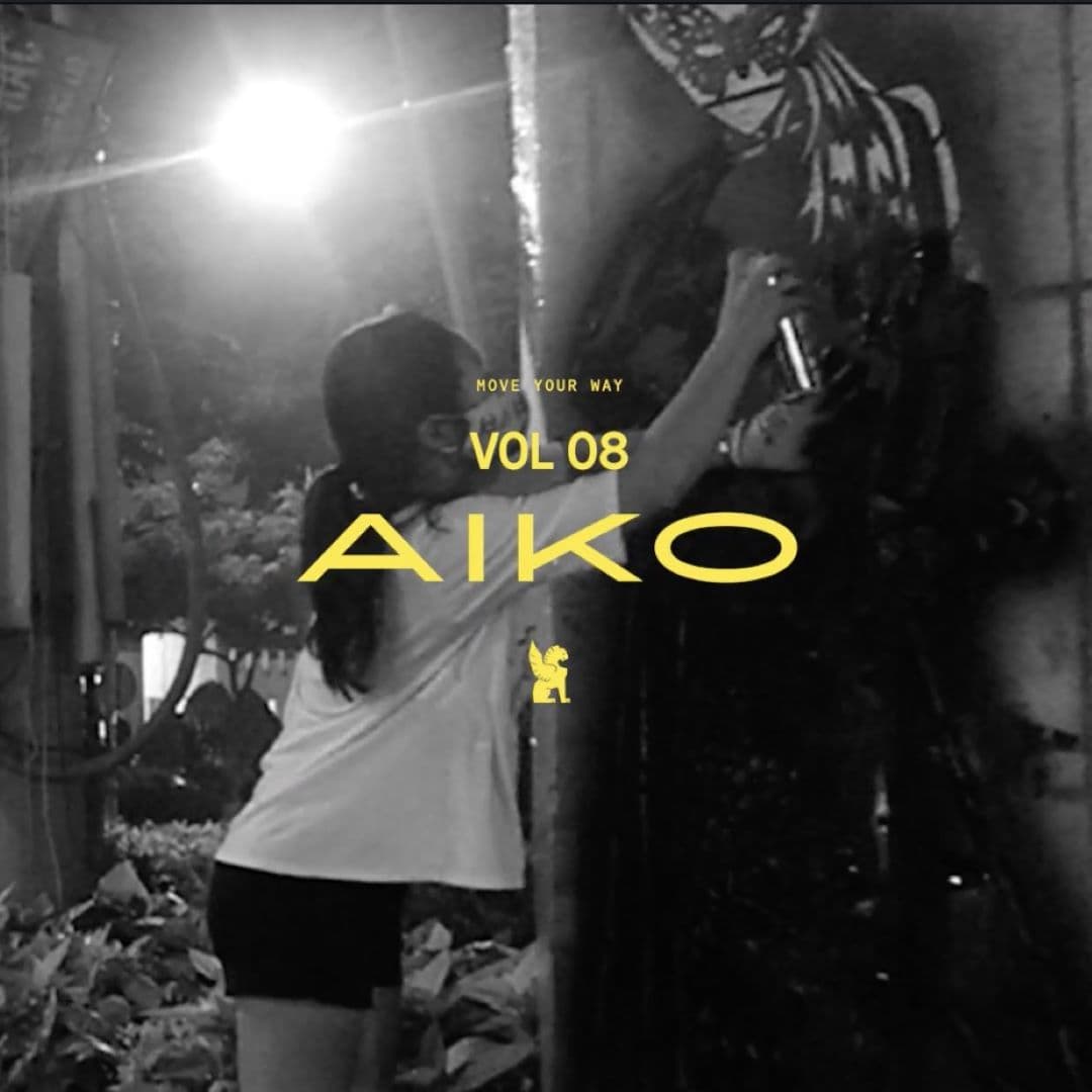 Move Your way with Aiko spray painting a mural