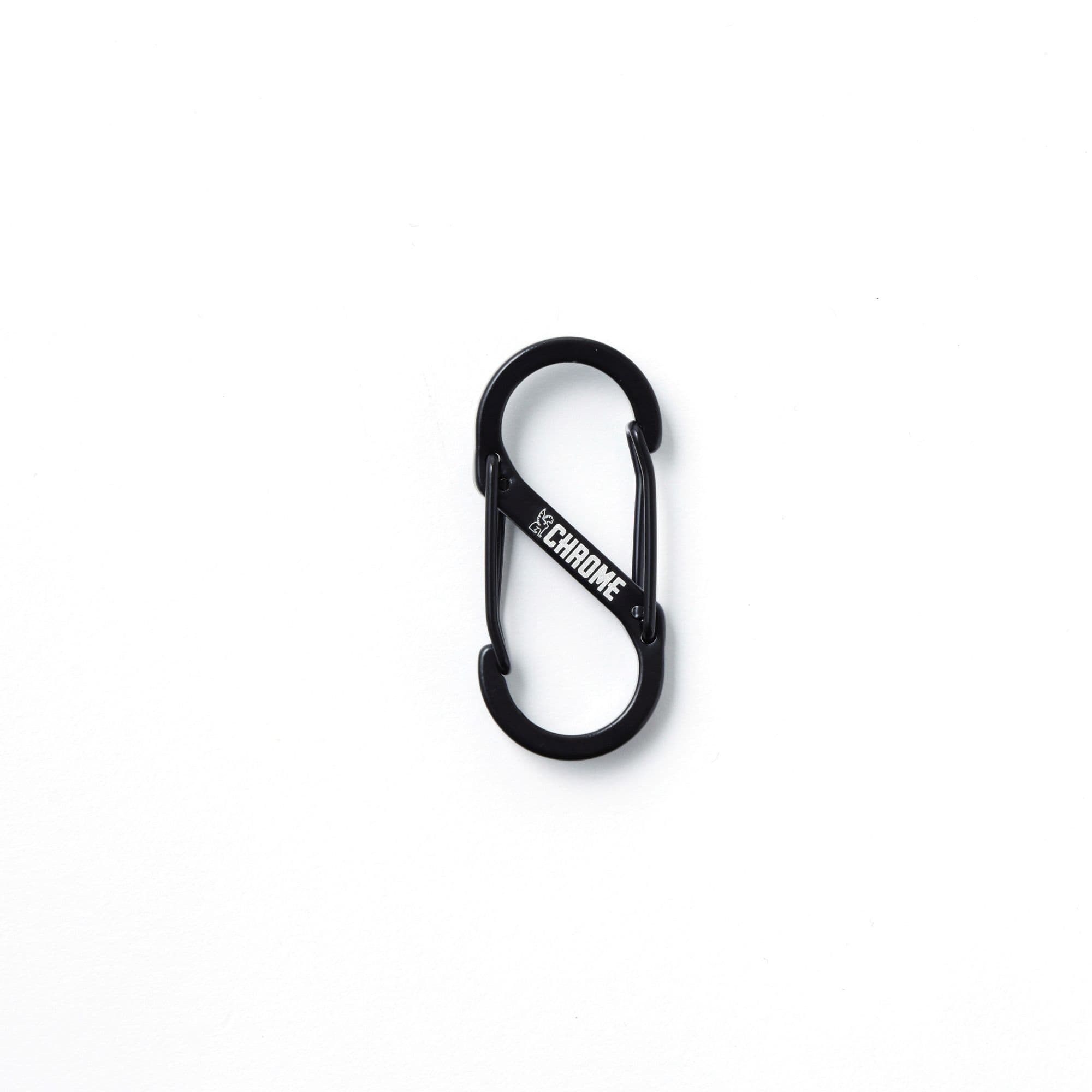 Chrome small S-hook Gear Clip in black #color_black