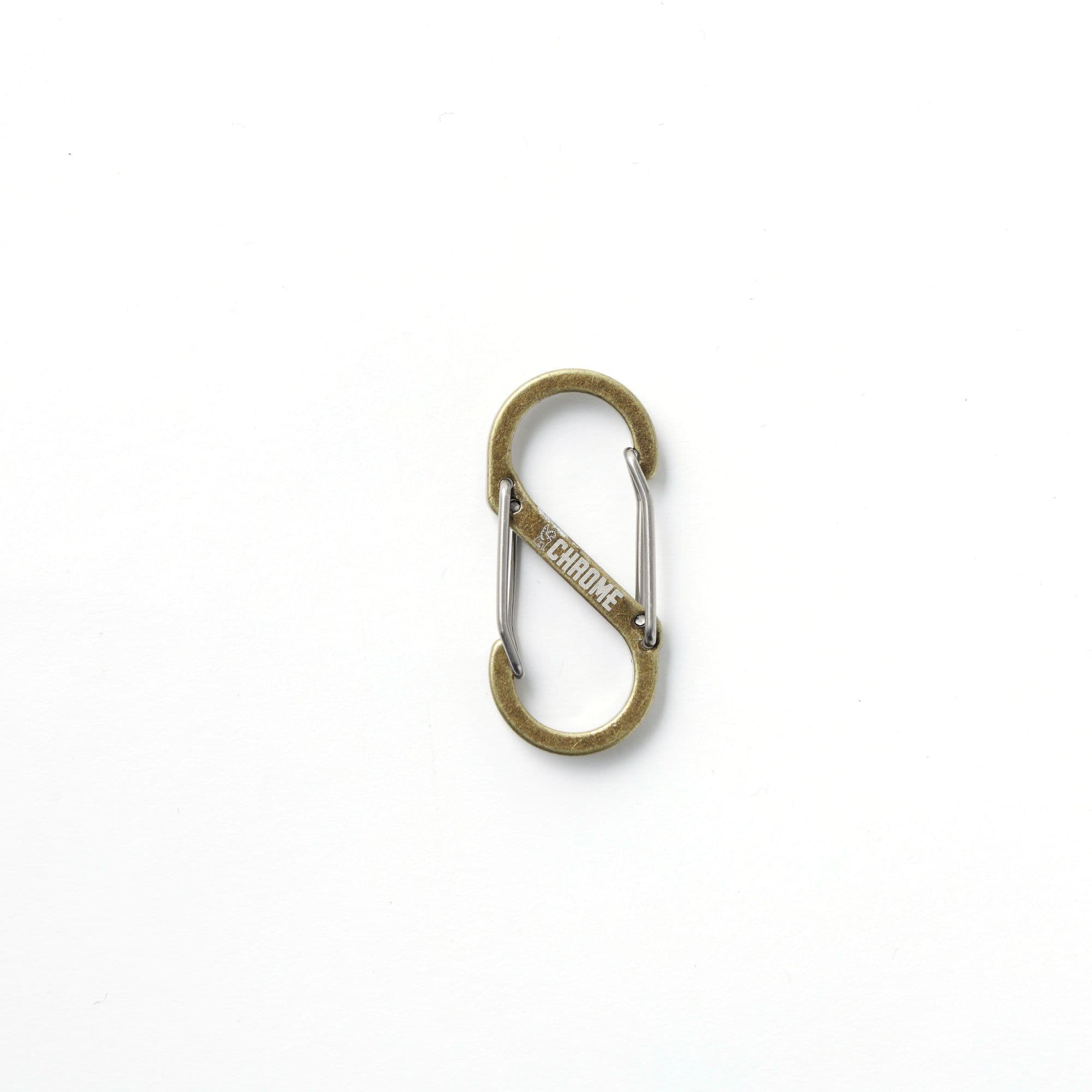 Chrome small S-hook Gear Clip in gold #color_brass