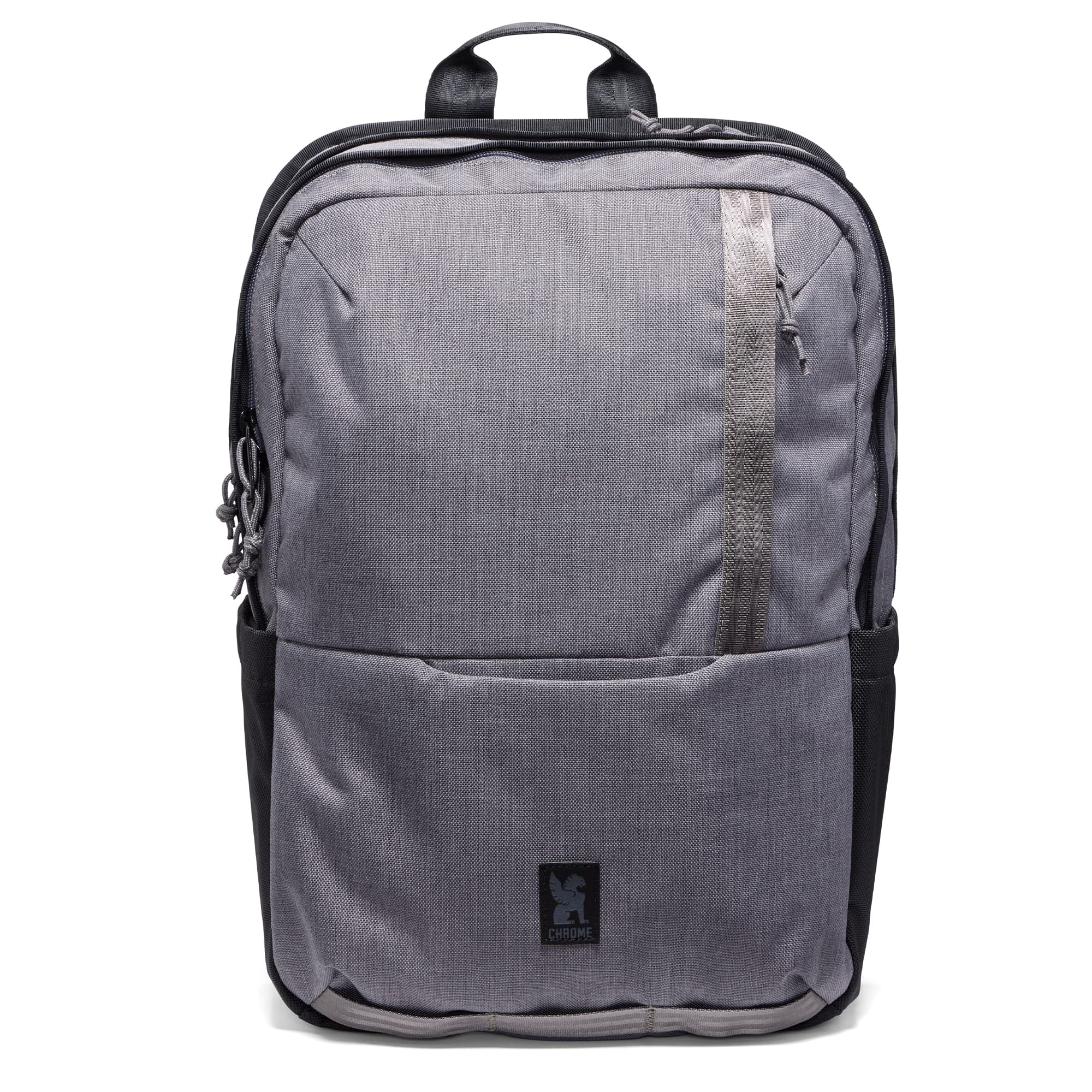 The Hawes Backpack in grey full on front view #color_castlerock twill