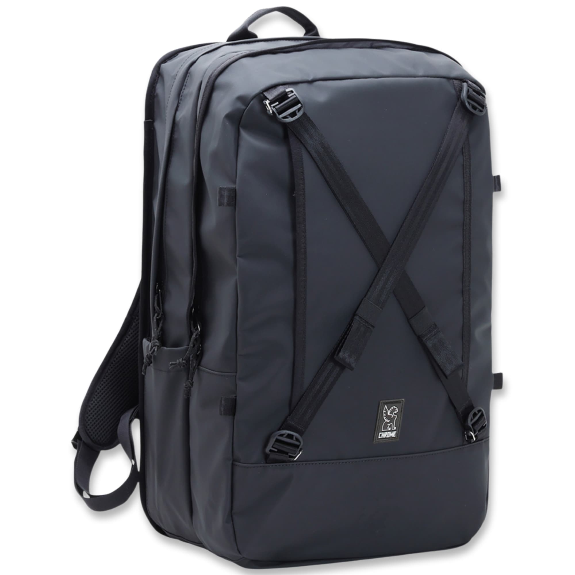 The Cohesive 38L Pack in Black tarp fabric #color_black tarp