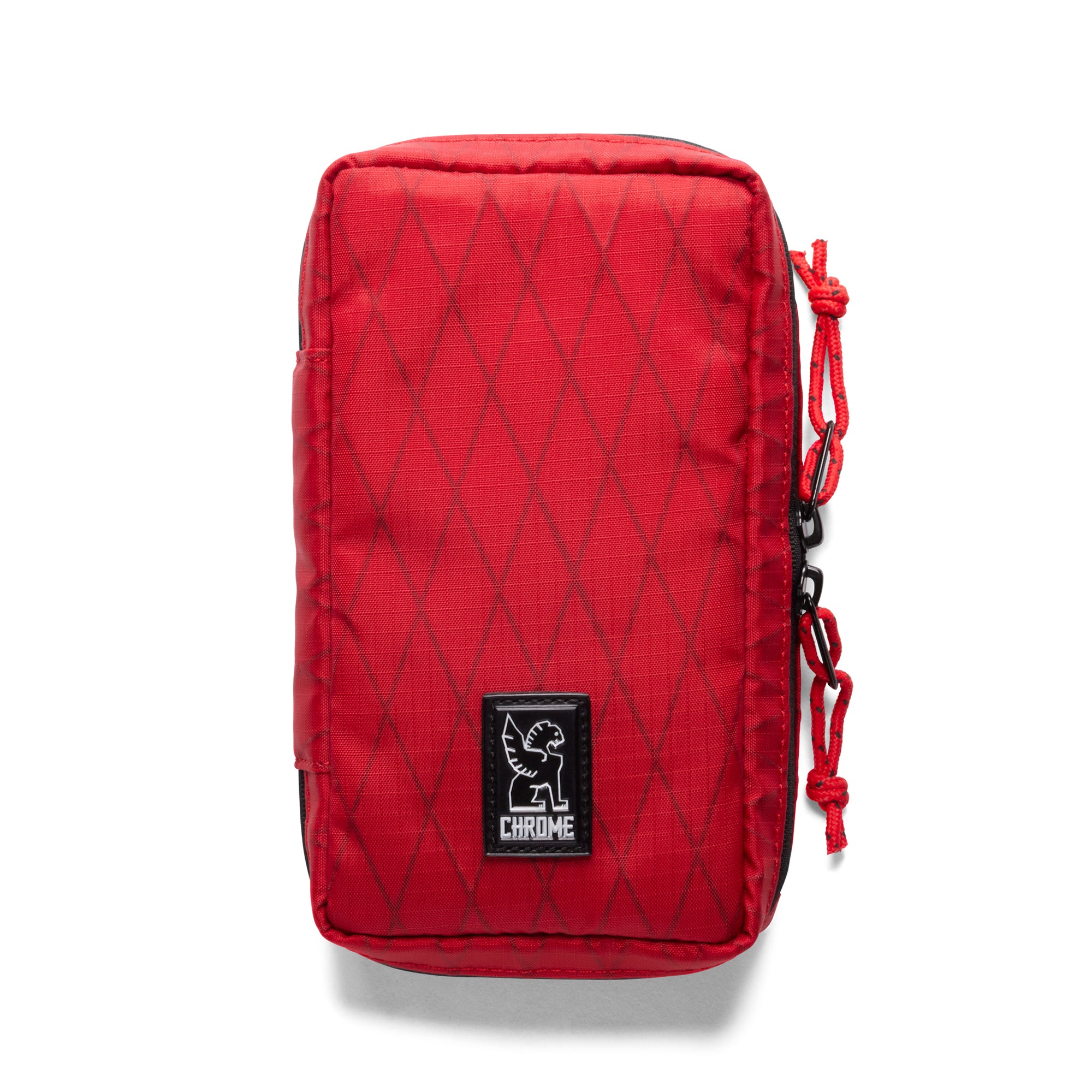 Tech Accessory pouch in red x fabric #color_red x