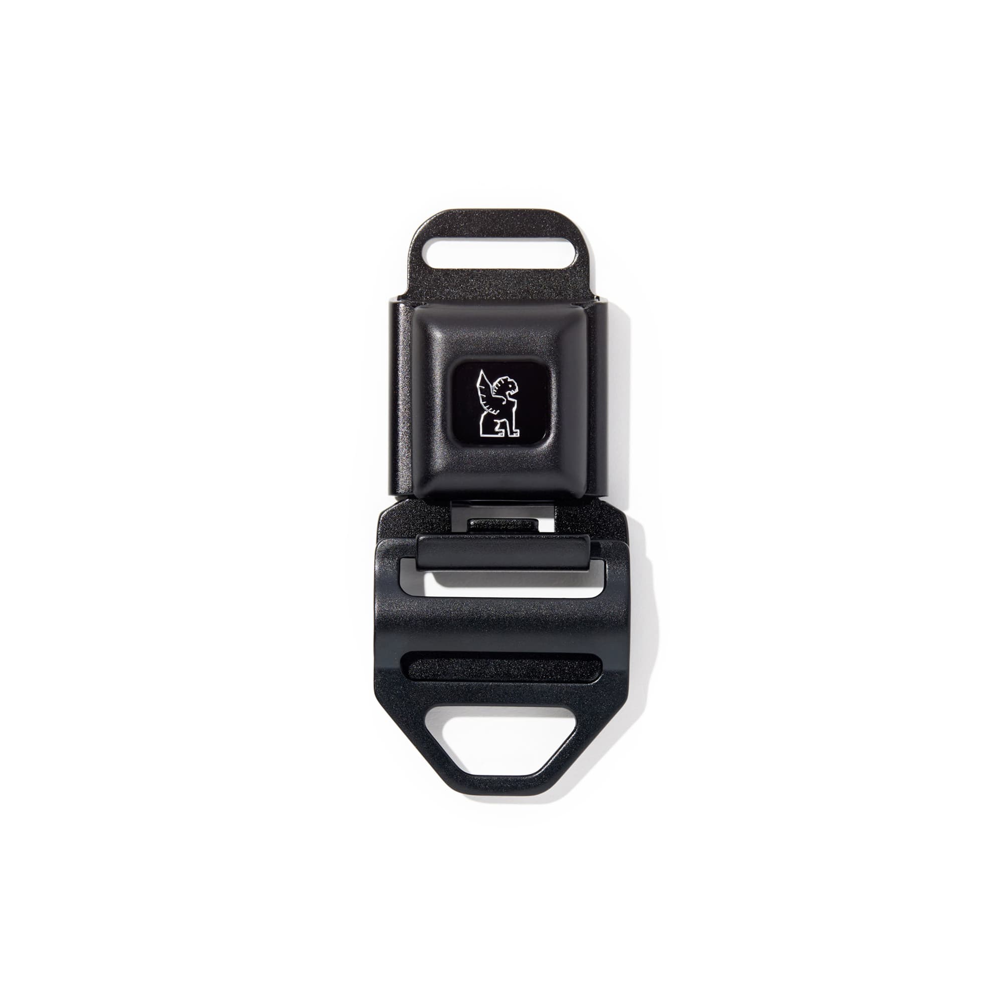 Iconic Chrome MD size seatbelt buckle in black #color_black