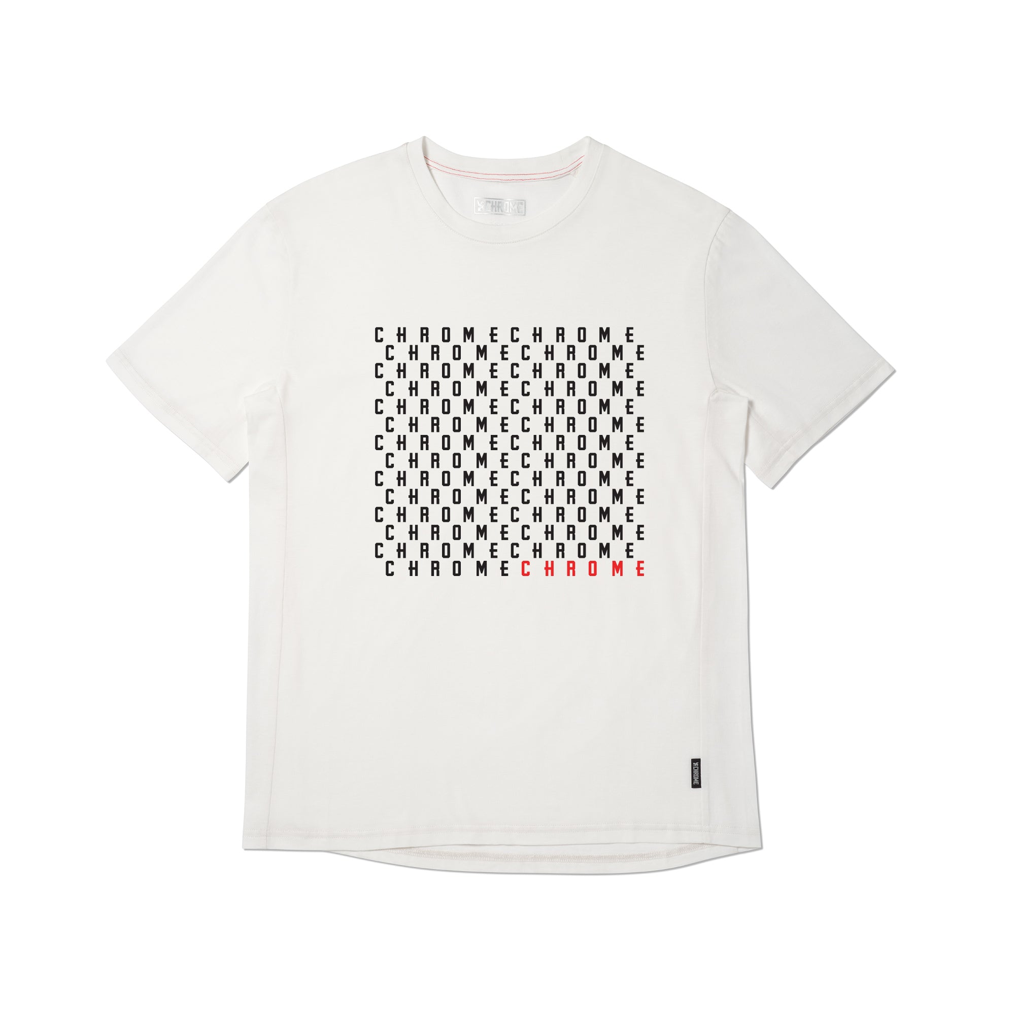 Chrome word play logo tee short sleeve in white #color_white