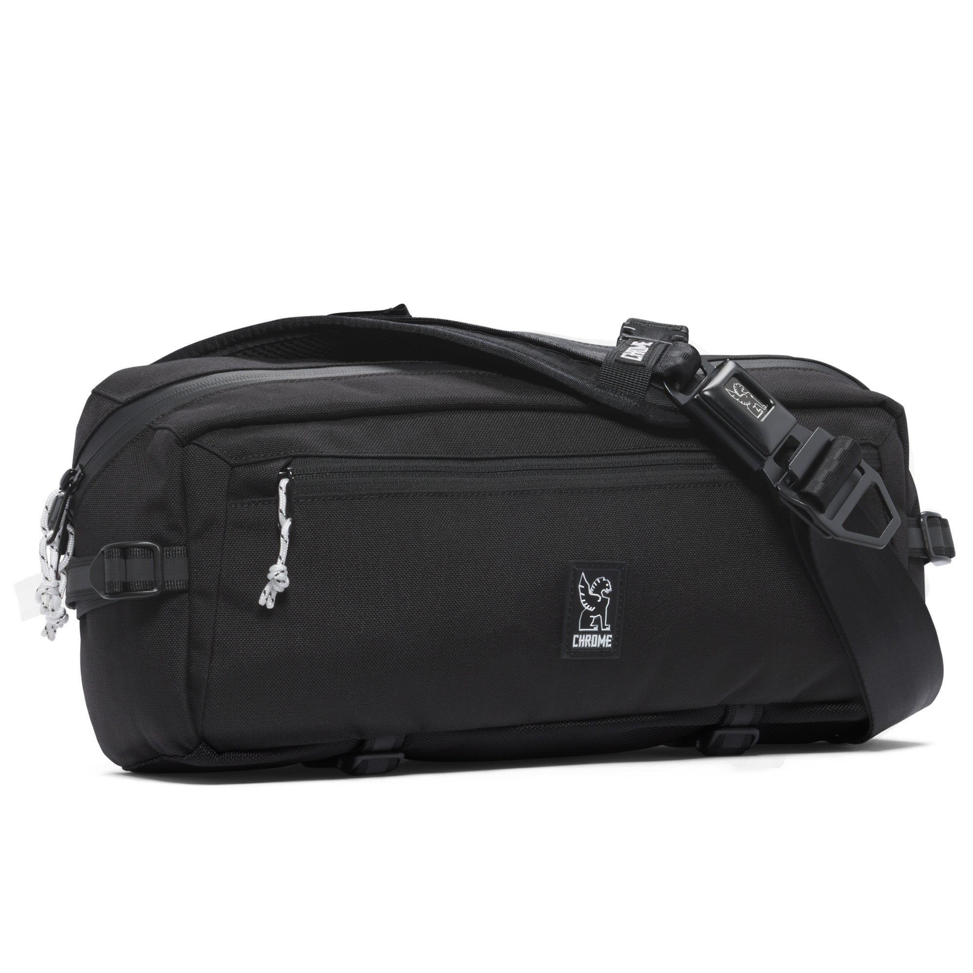 UNISEX MESSENGER BAG, Black/White, Accessories
