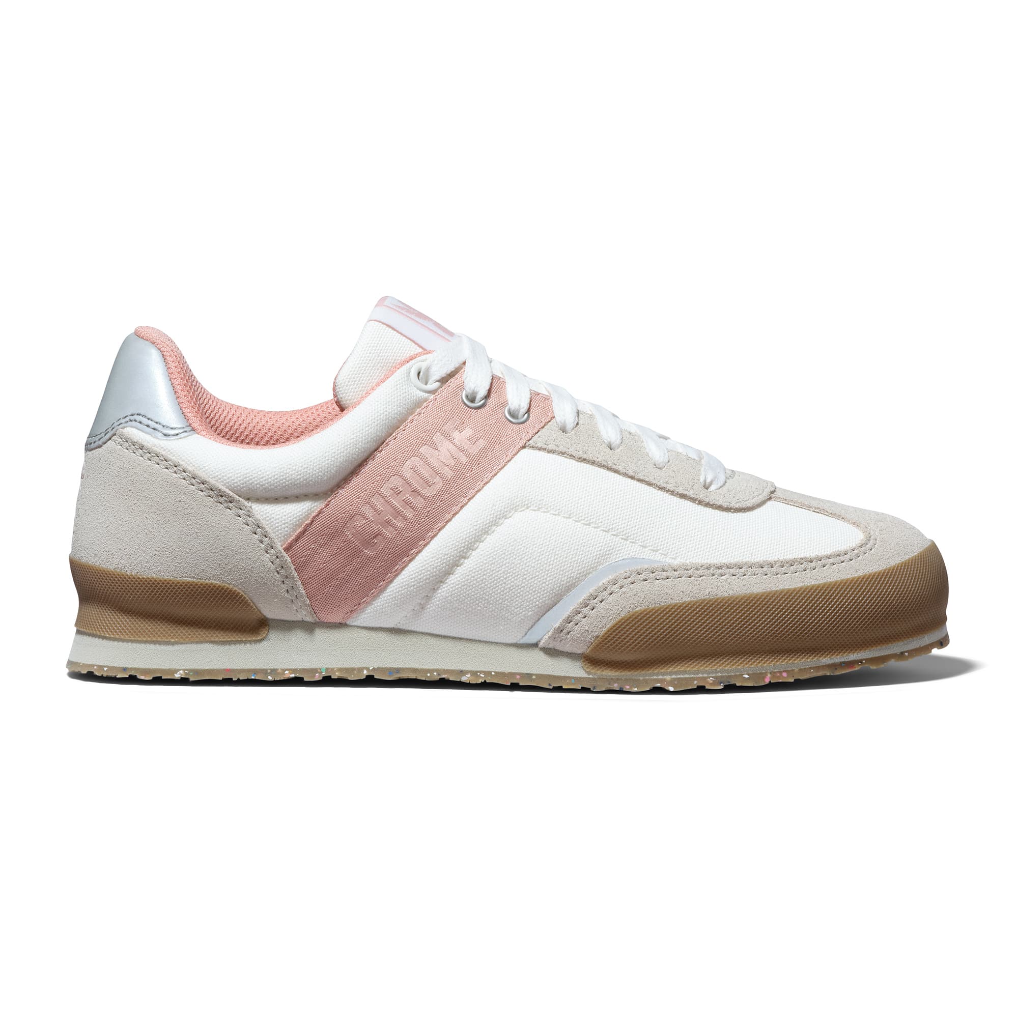 Naito Sneaker in pink and white #color_cloud / rose