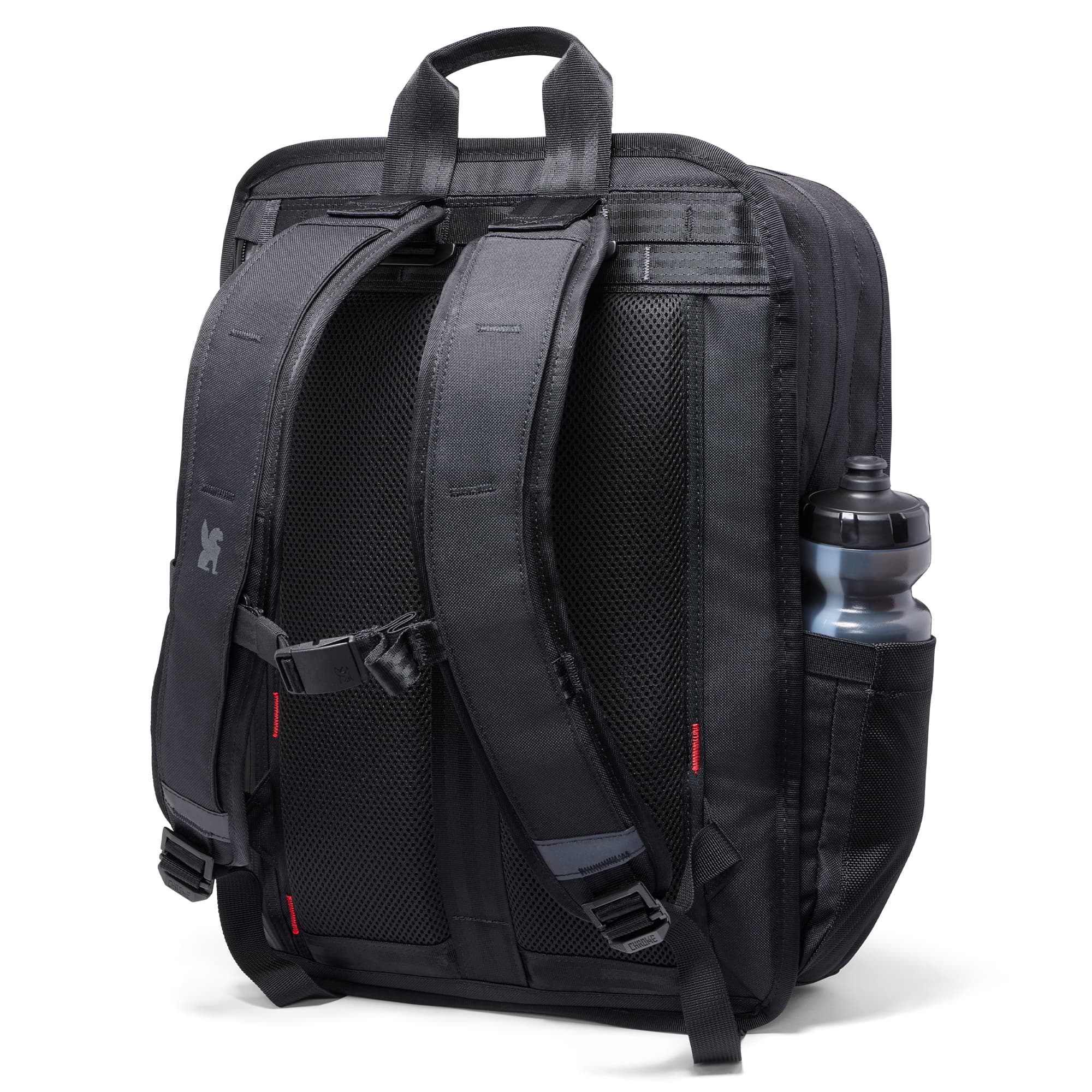 Hawes 26L Backpack in Black back straps #color_black