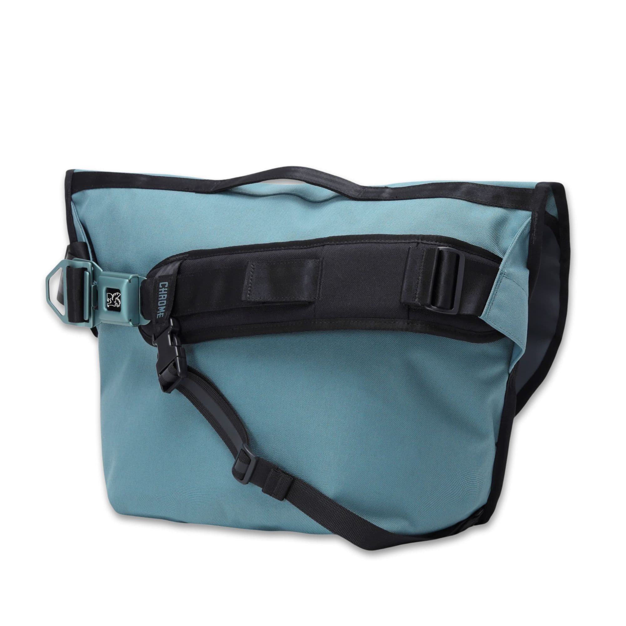 The back of the Citizen Messenger 15L in Steel Blue #color_steel blue