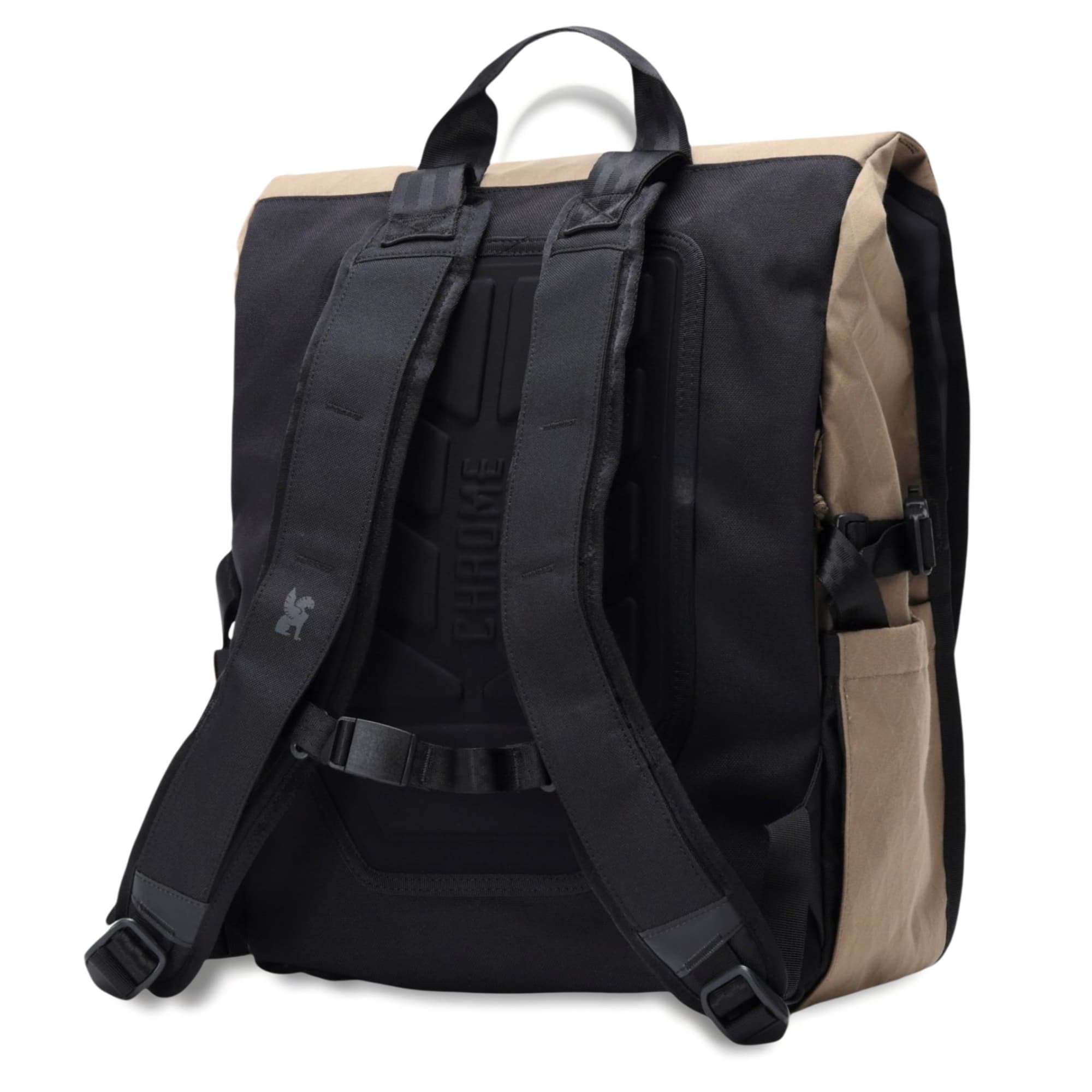 The back of the Warsaw 30L Pack in brown #color_coyote x