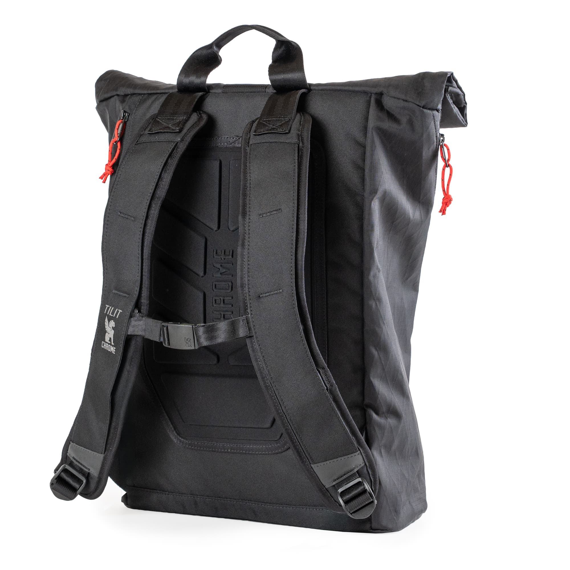 The back of the Chrome x Tilit 29L Chef Pack in black