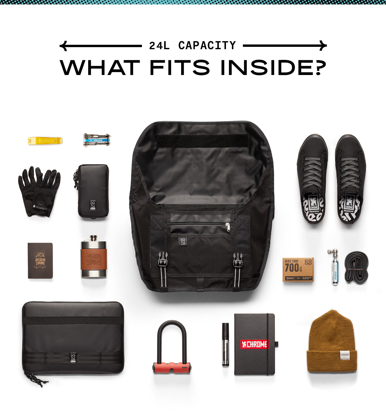 What's fits into the Citizen Messenger bag smaller image