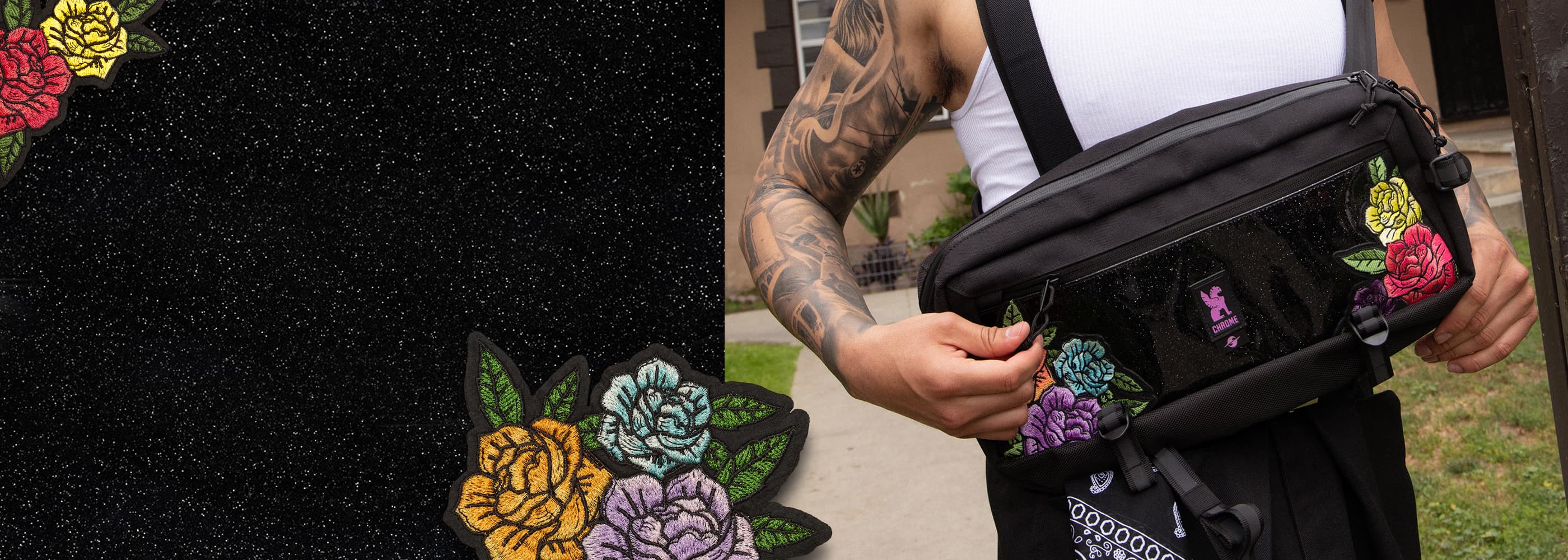 Guy wearing the Pride Kadet in Rio Black Rose
