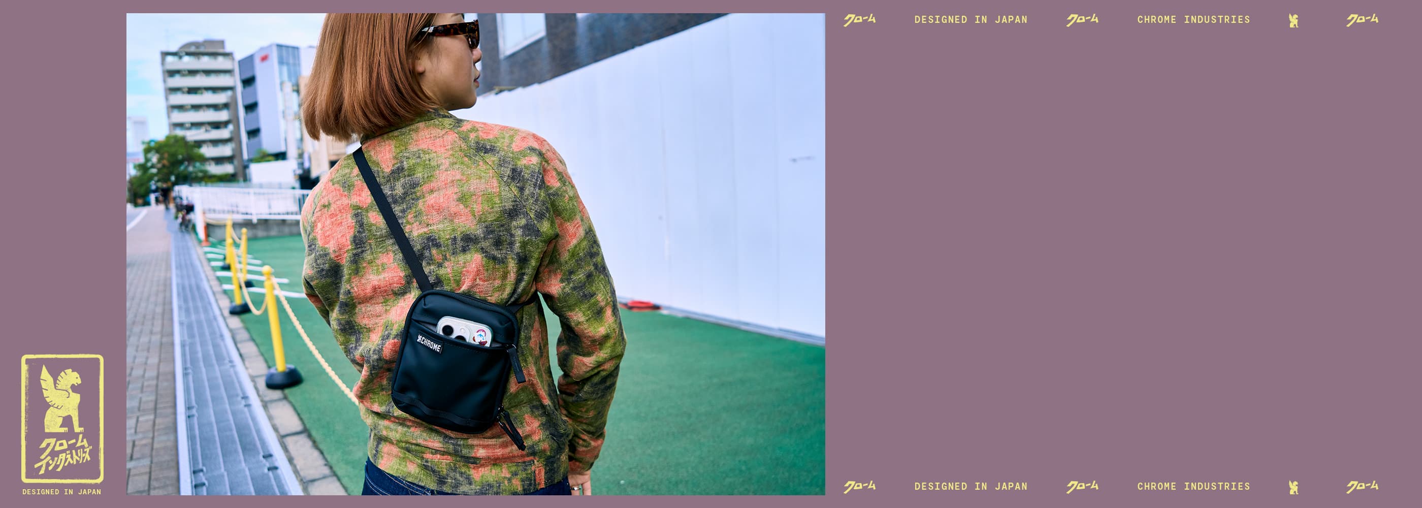 A Japanese women wearing the Pac Pouch 2L