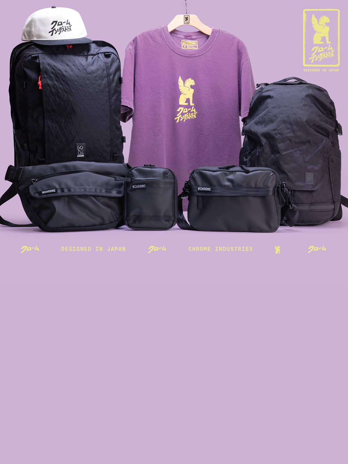 Our Japanese collection of bags, tees and a cap