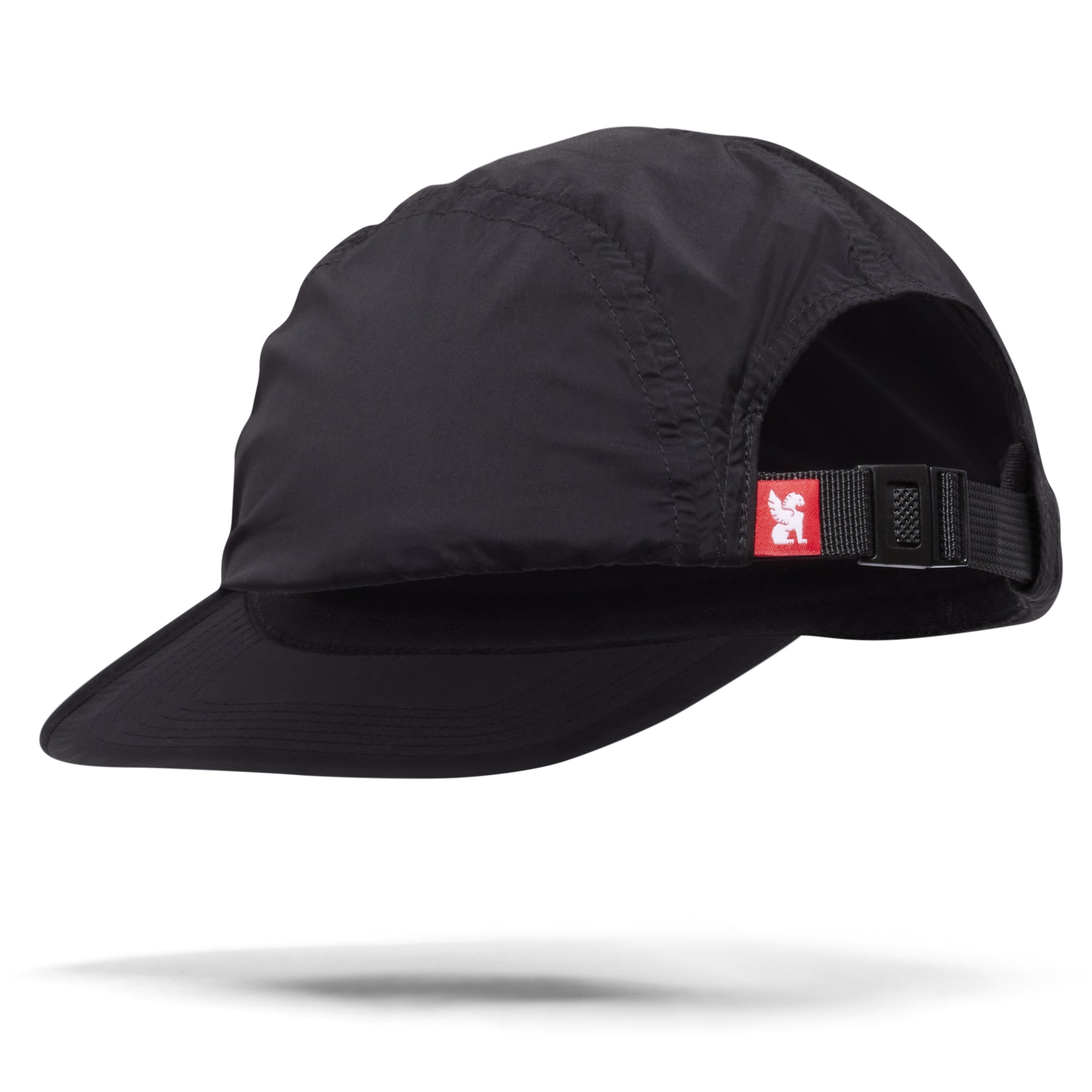 5-Panel Hat in black back view #color_black
