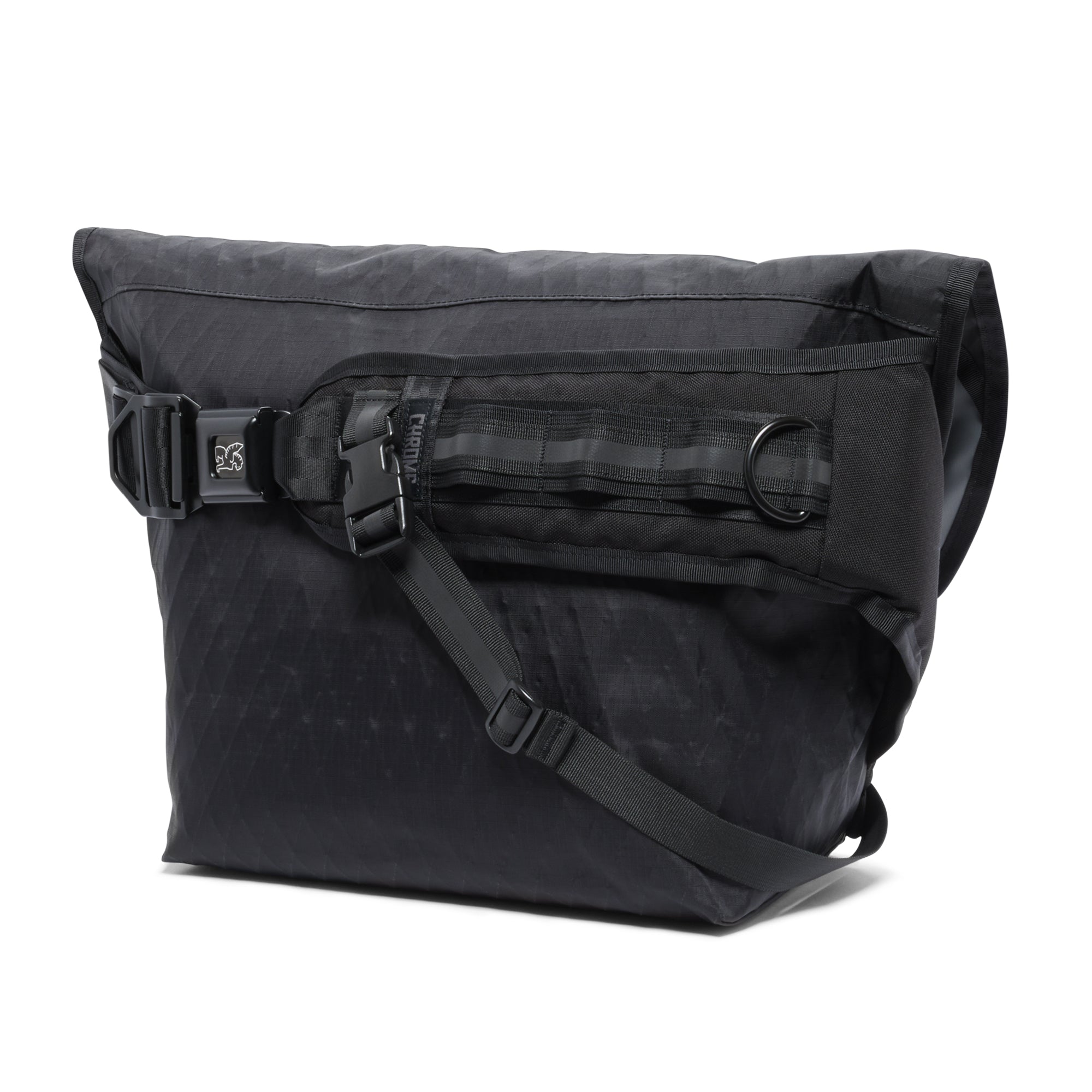 20L Messenger in new black XRF fabric strap view #color_black xrf