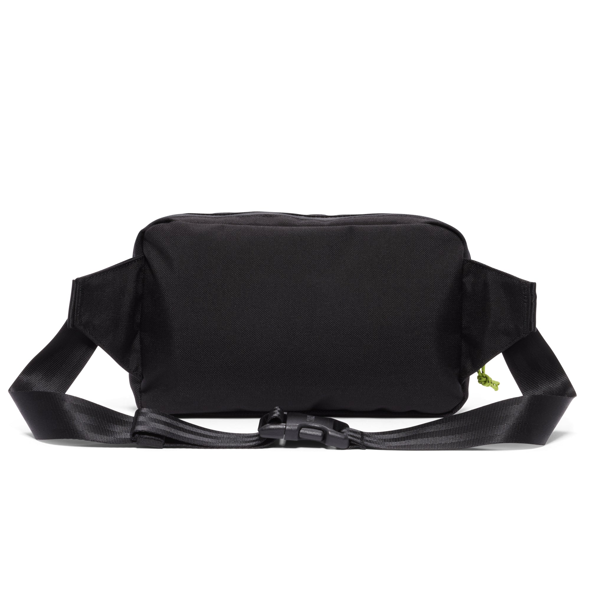 Ziptop waistpack collab with ALC with green liner back of bag #color_black / alc green