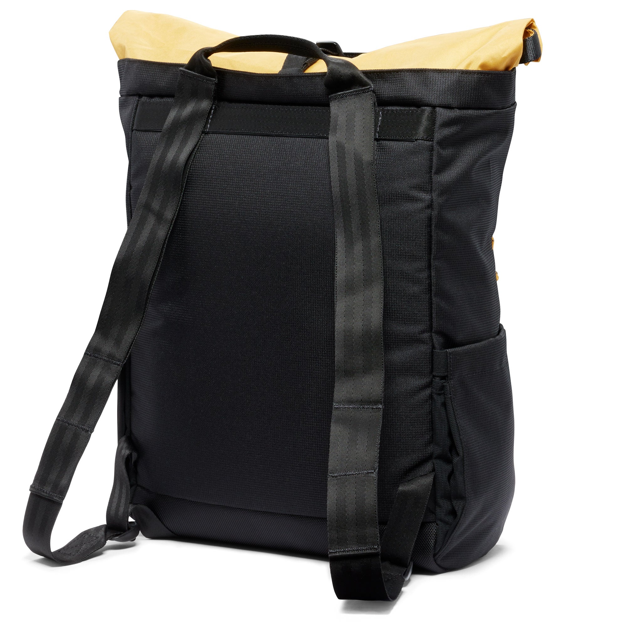Ruckas Tote rolltop in black backpack view #color_black