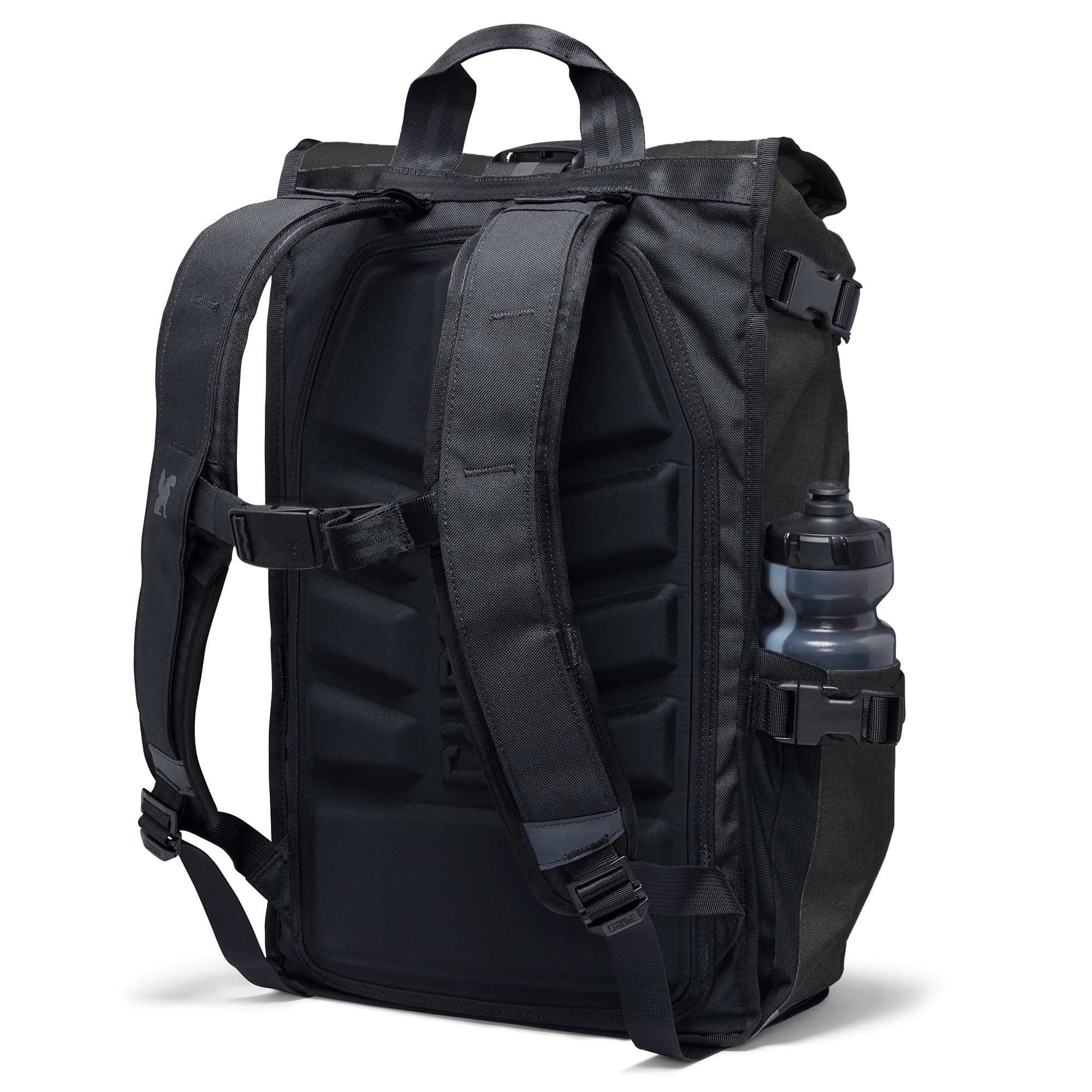 22L Barrage Backpack in black back view #color_black