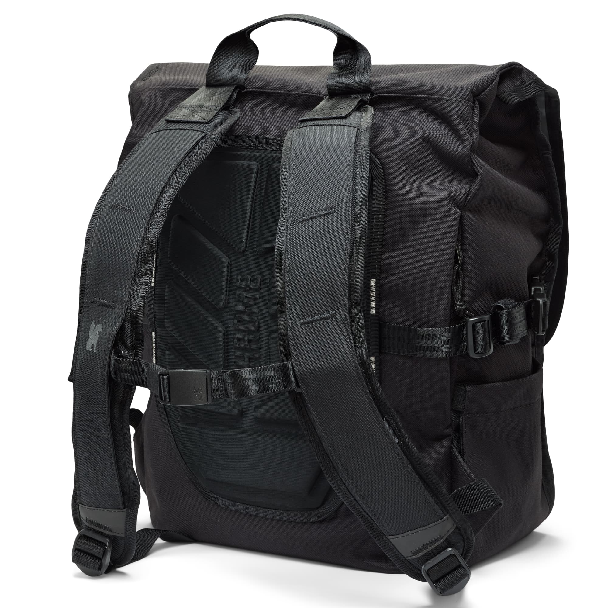 Back of the Warsaw 30L pack in black #color_black