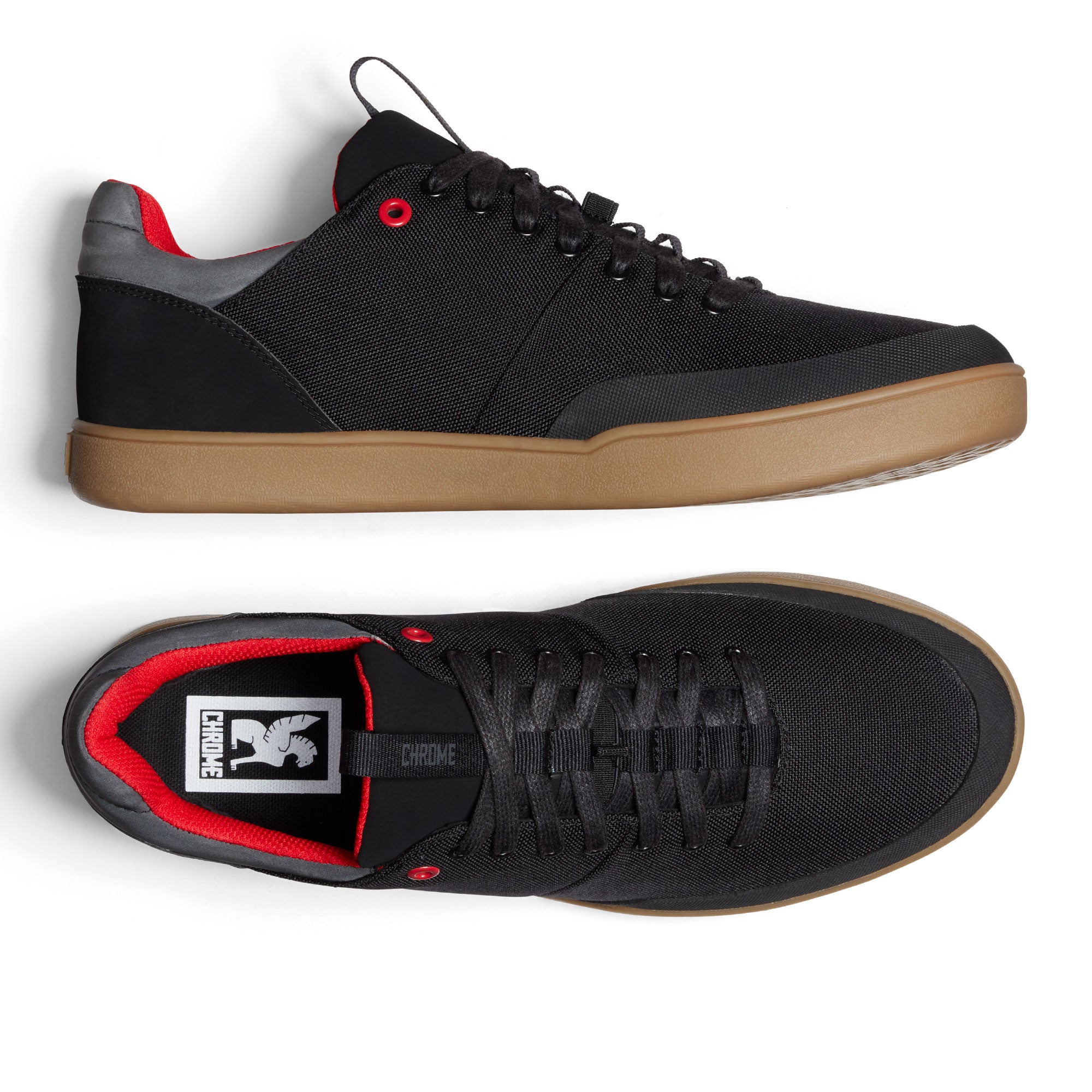 Bromley Low lifestyle sneaker in black insole #color_black gum