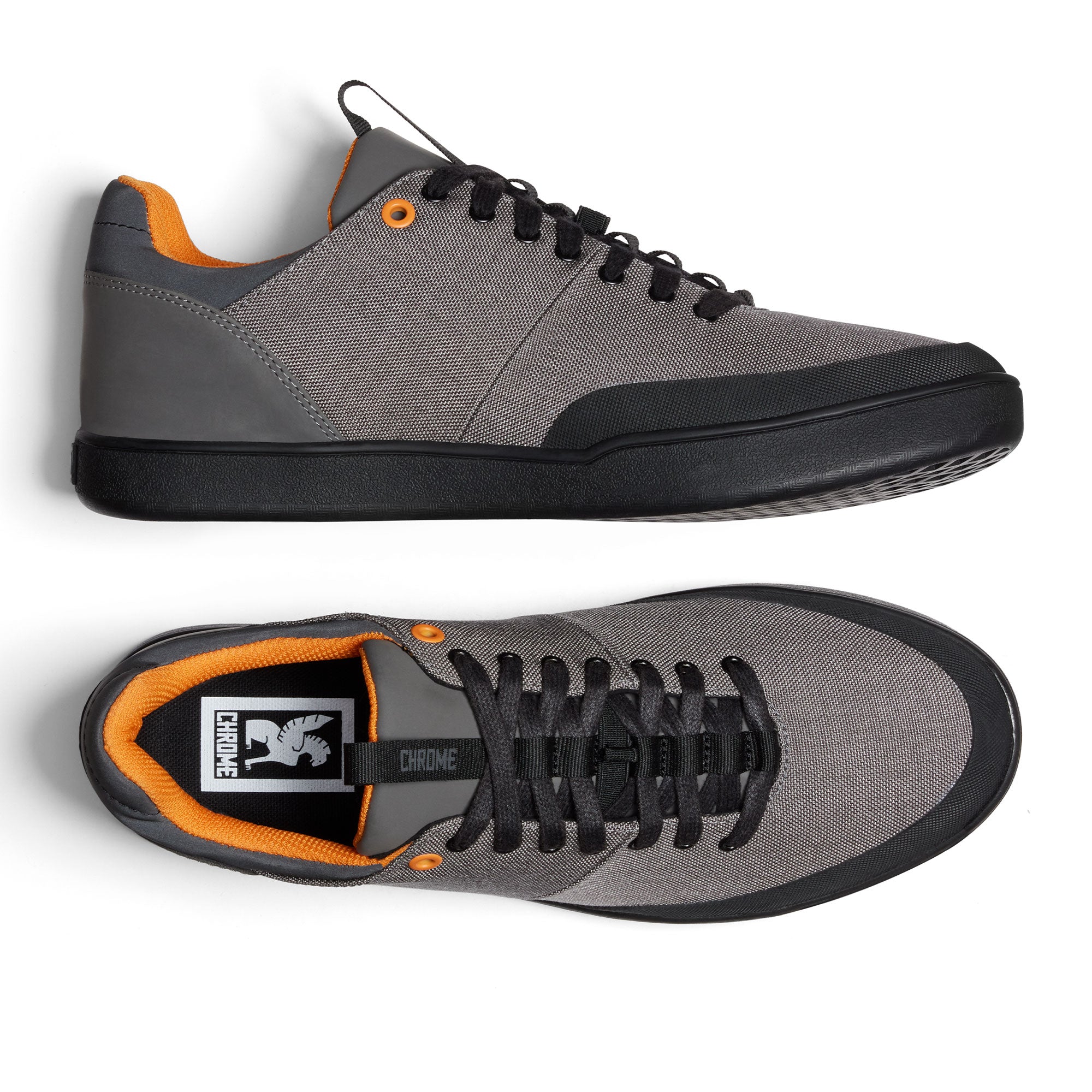 Bromley Low lifestyle sneaker in grey inside view #color_thunder black