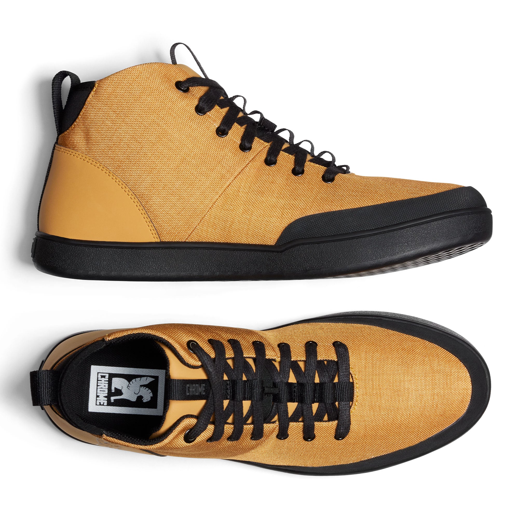 Bromley mid sneaker in wheat side of the shoes #color_wheat black