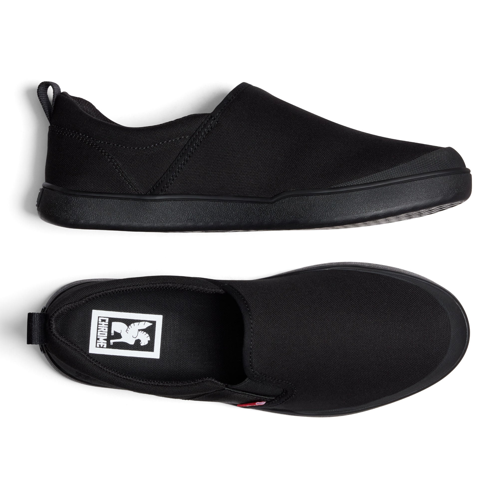 Boyer slip on comfort shoe in black top view #color_black