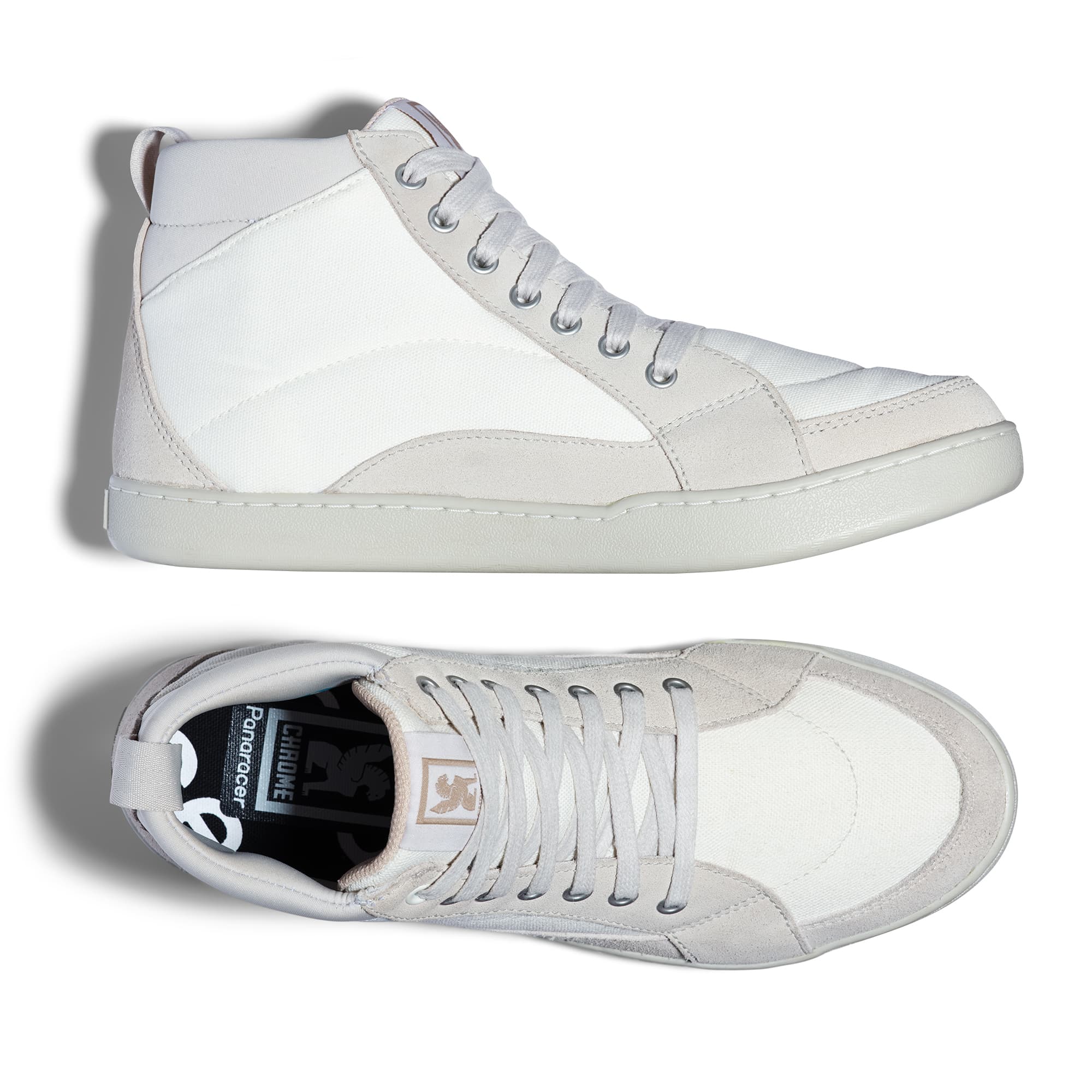 Both pair of the Foster high top in cloud white #color_cloud