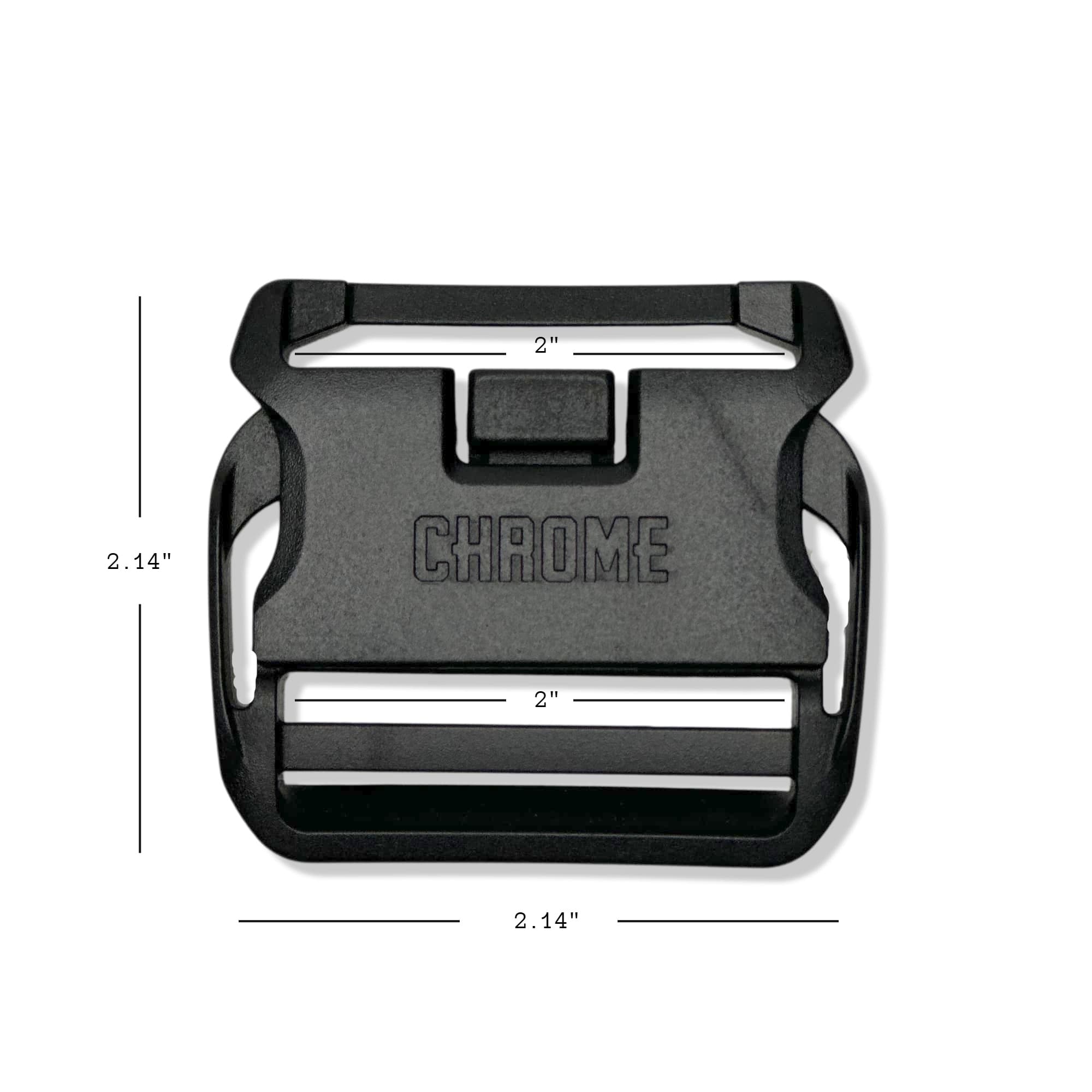 3-point buckle with measurements