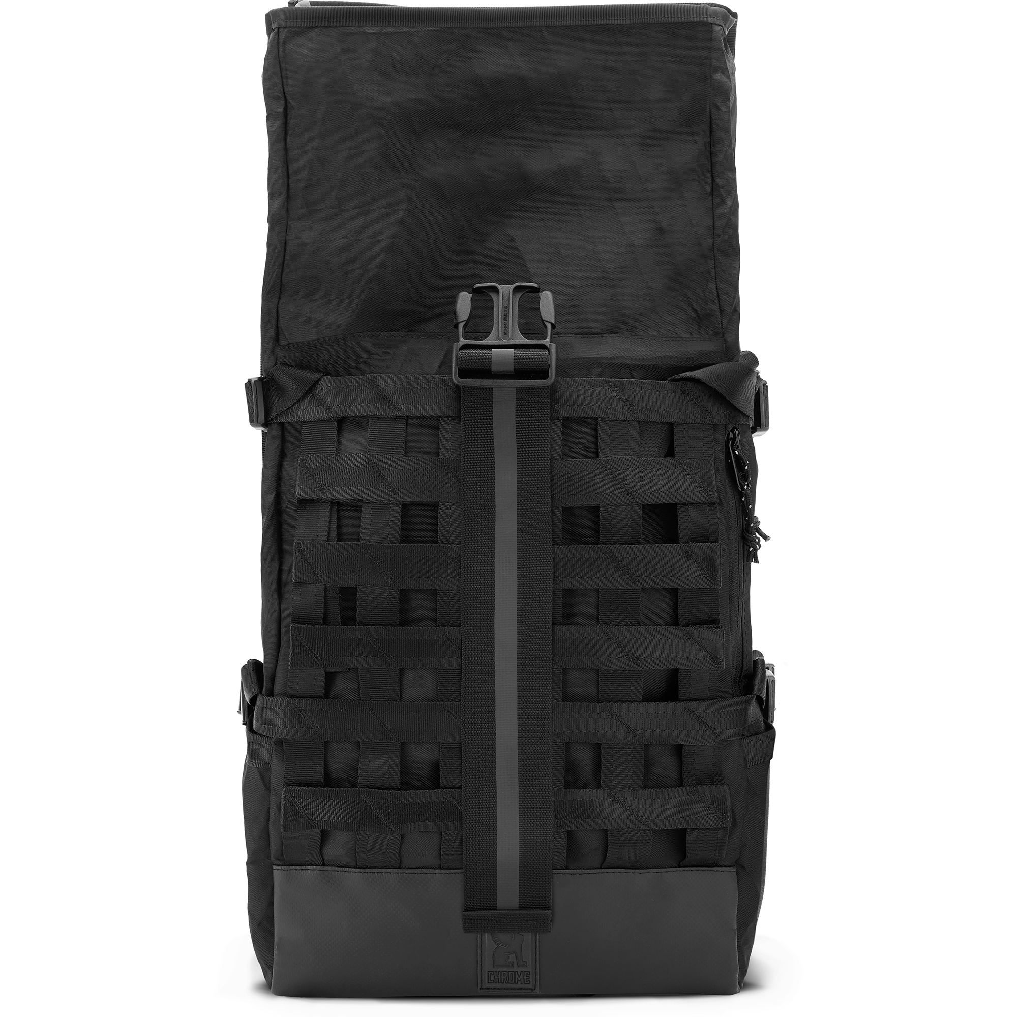 Barrage Cargo Backpack in 22X fabric unrolled #color_blckchrm