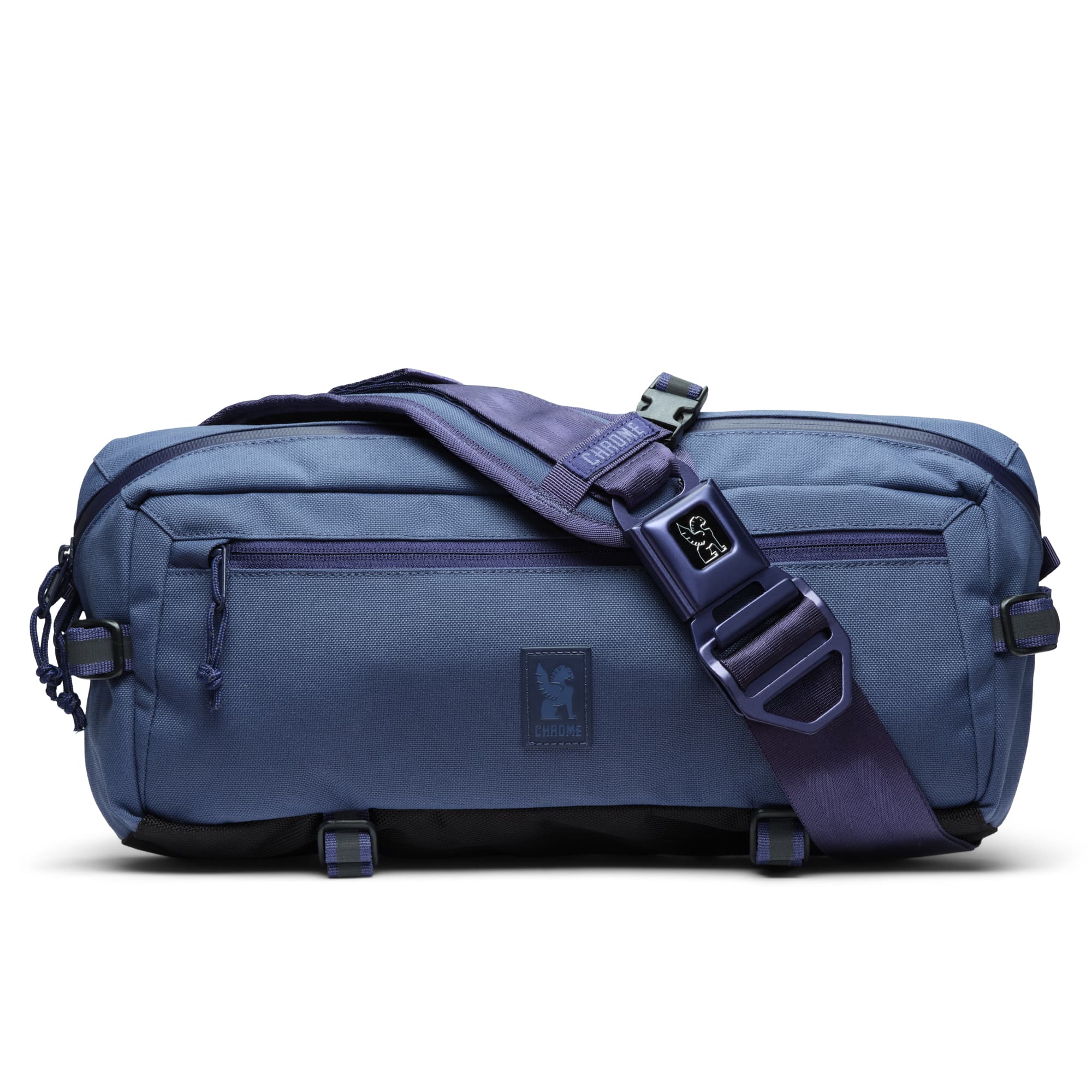 Front of the Kadet Sling in blue #color_indigo