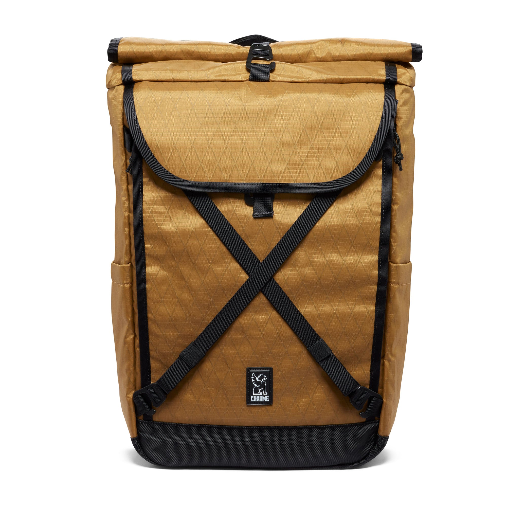 Bravo 4.0 backpack in amber x fabric front view #color_amber x